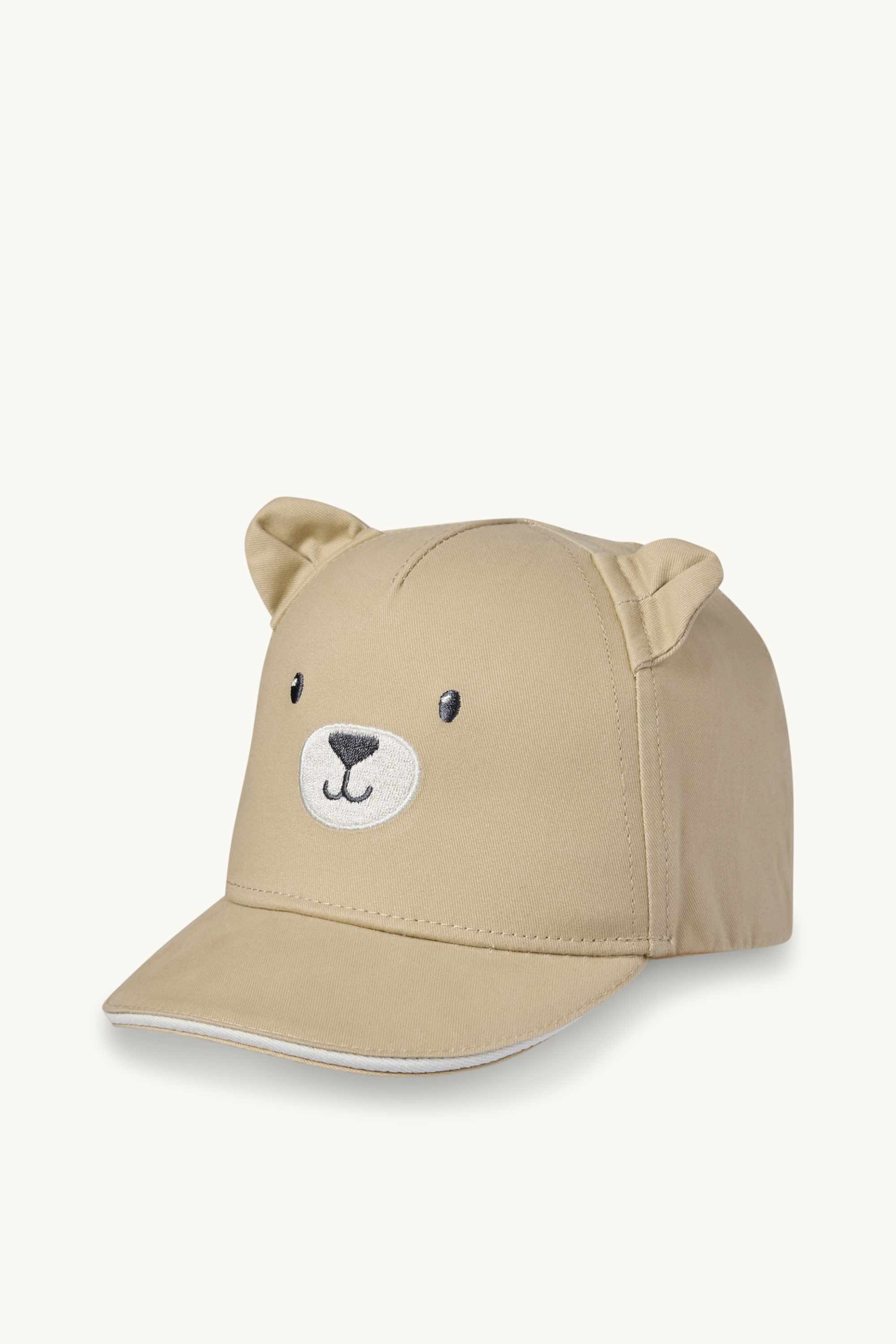 Teddy bear - baby cap beige