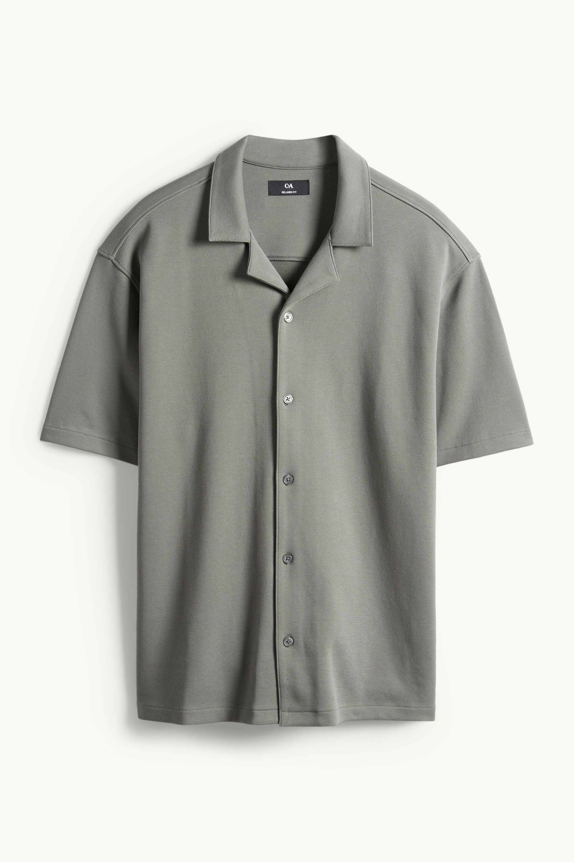 Shirt - regular fit - lapel collar gray