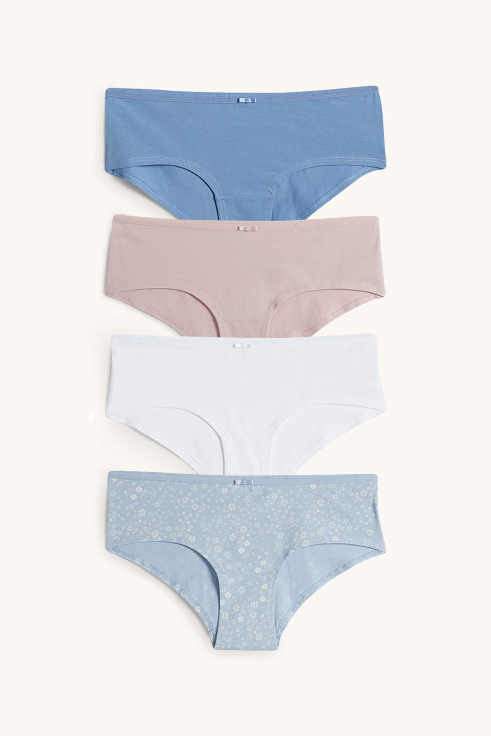 Multipack of 4 - hipsters blue / white