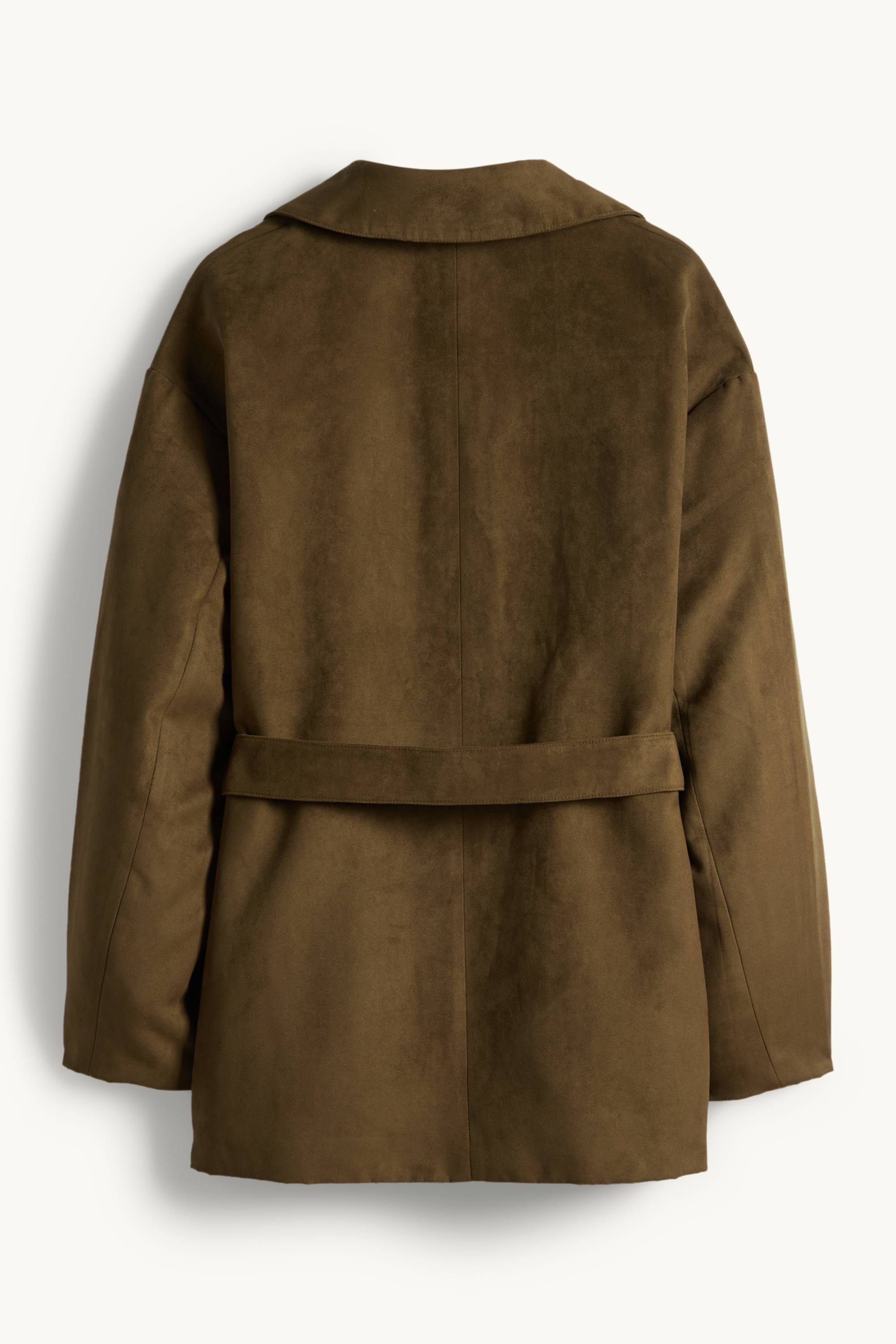 Jacket - faux suede green