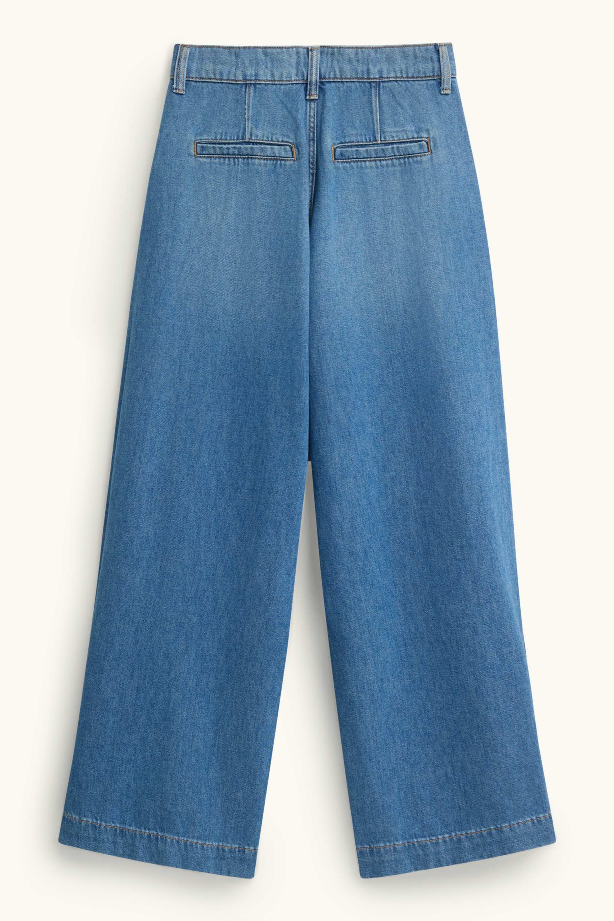 Wide leg jeans - high waist blue