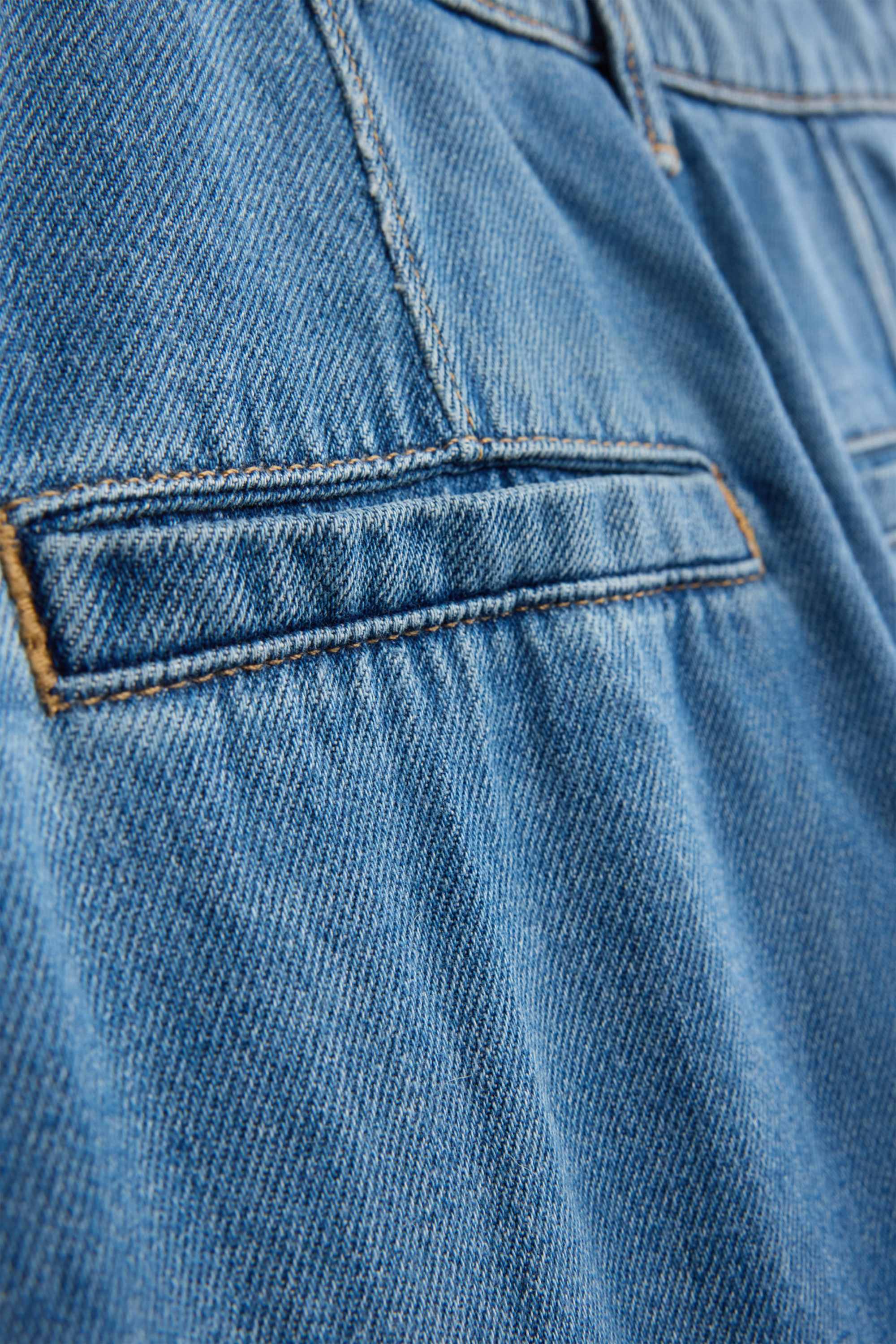 Wide leg jeans - high waist blue