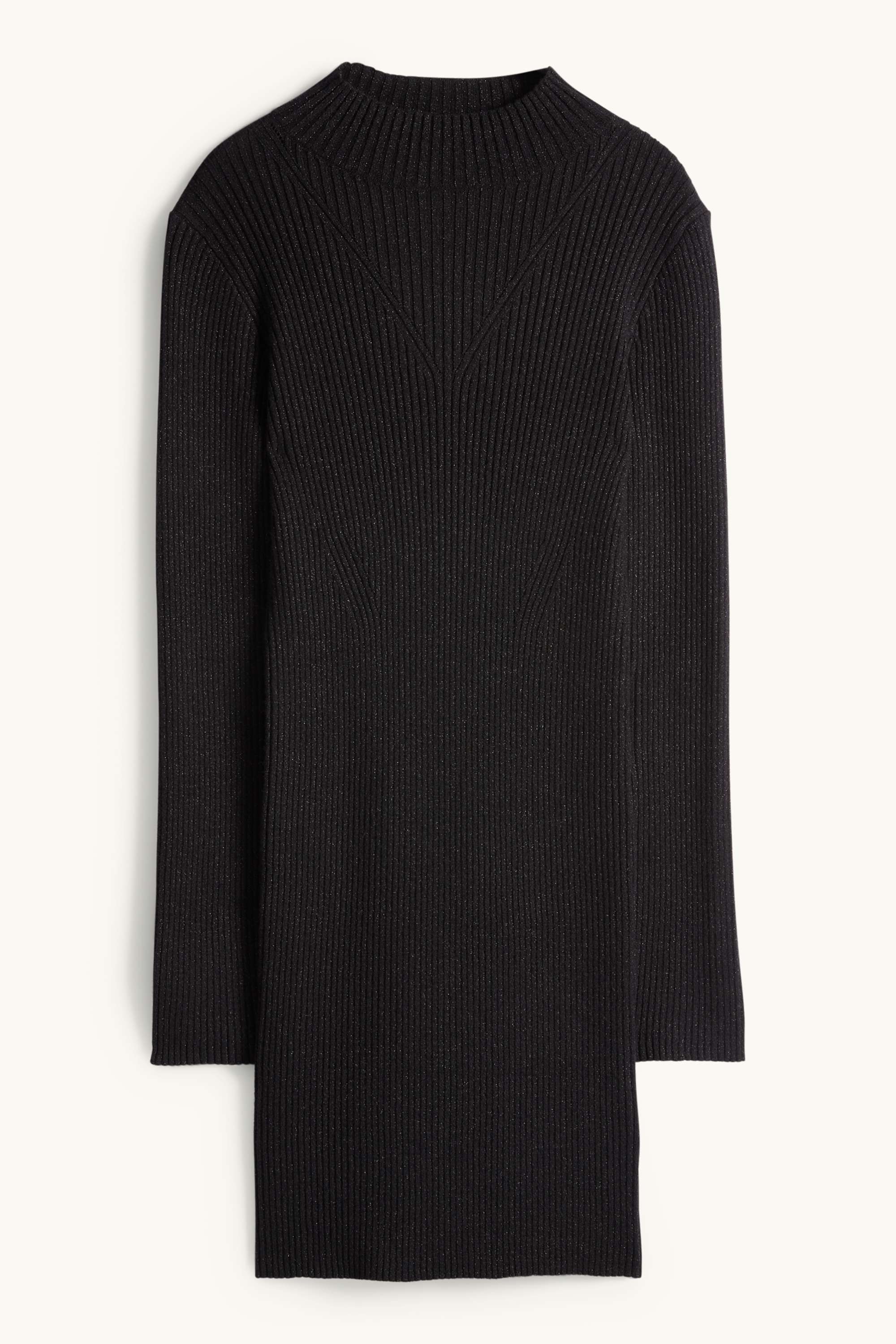 Bodycon dress - ribbed black