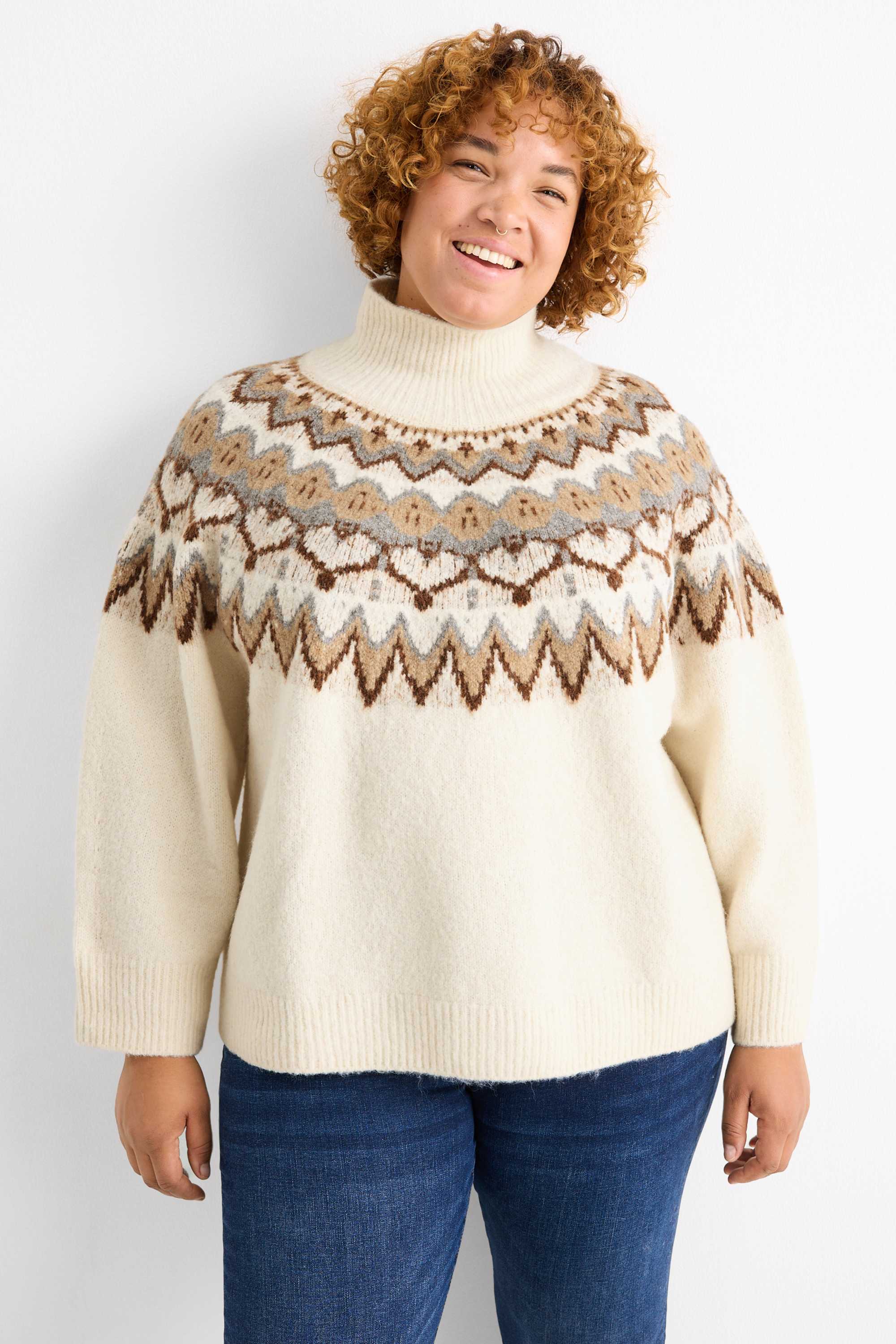 Jumper - patterned cremewhite