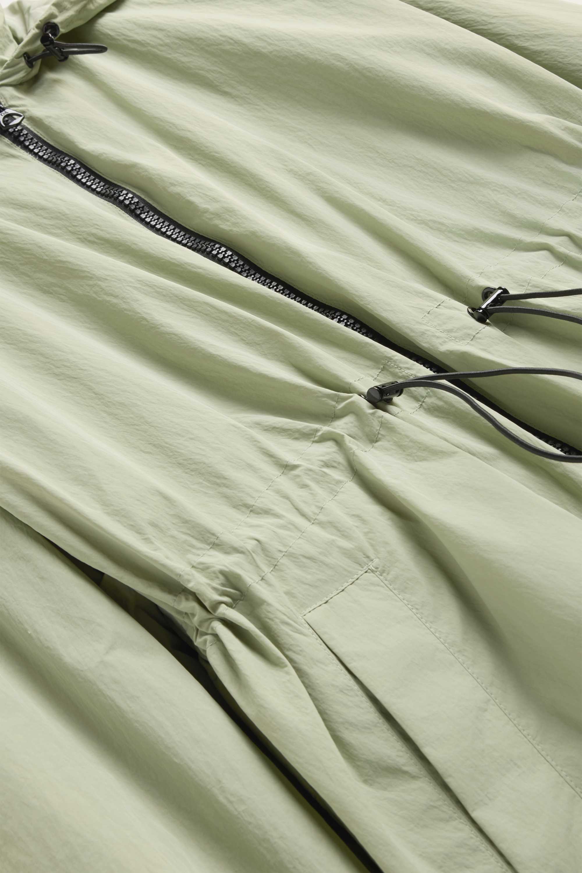 Jacket with hood light green