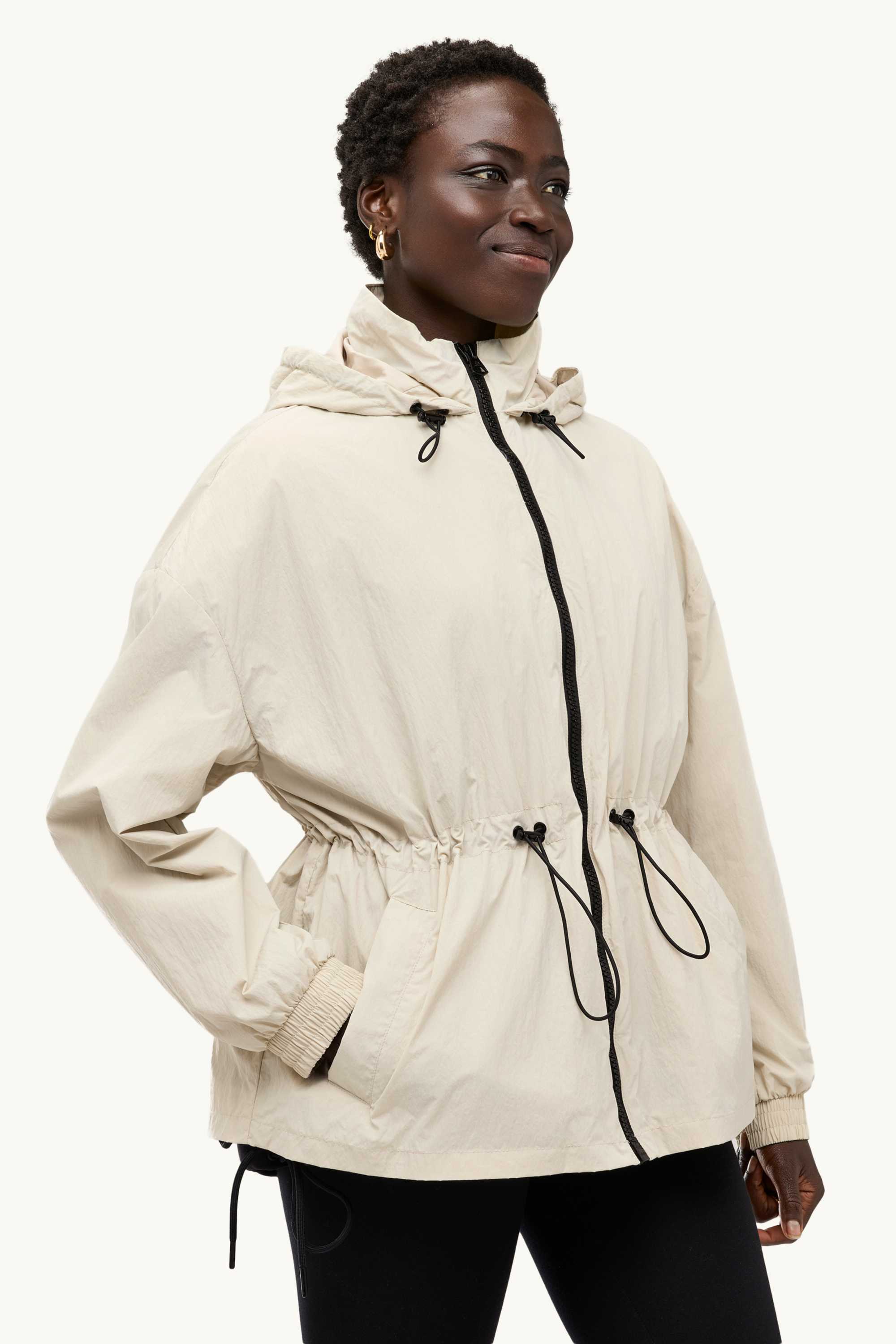 Jacket with hood cremewhite