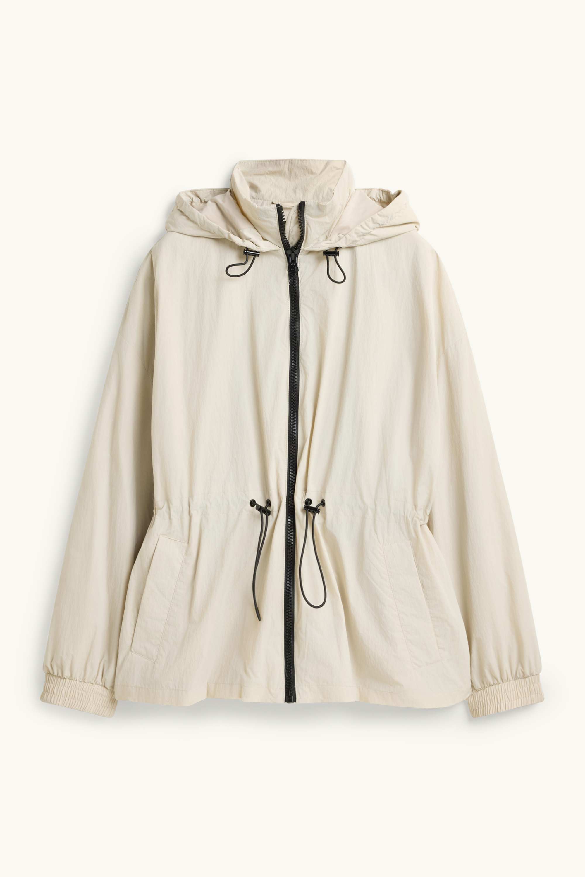 Jacket with hood cremewhite