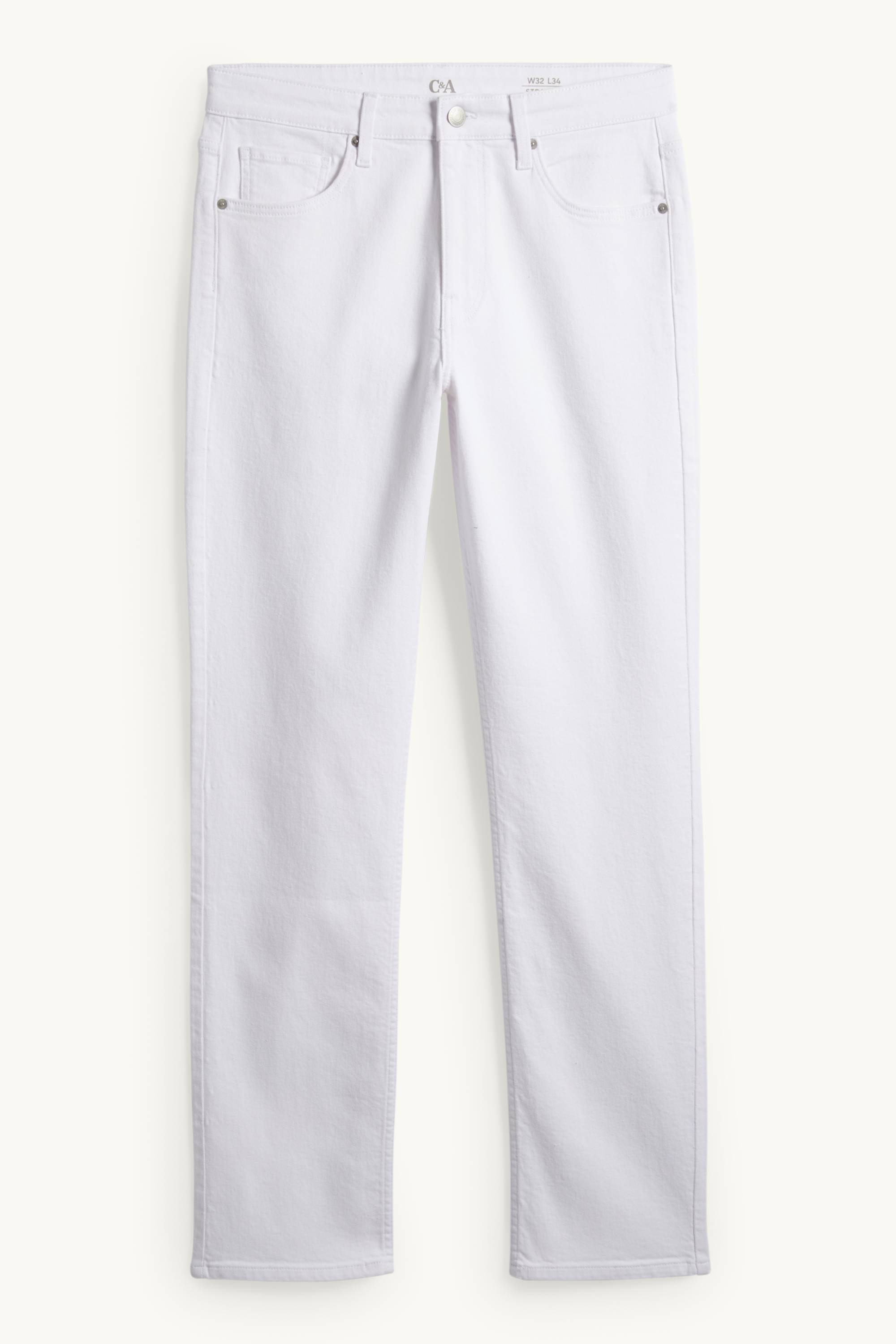 Straight jeans white