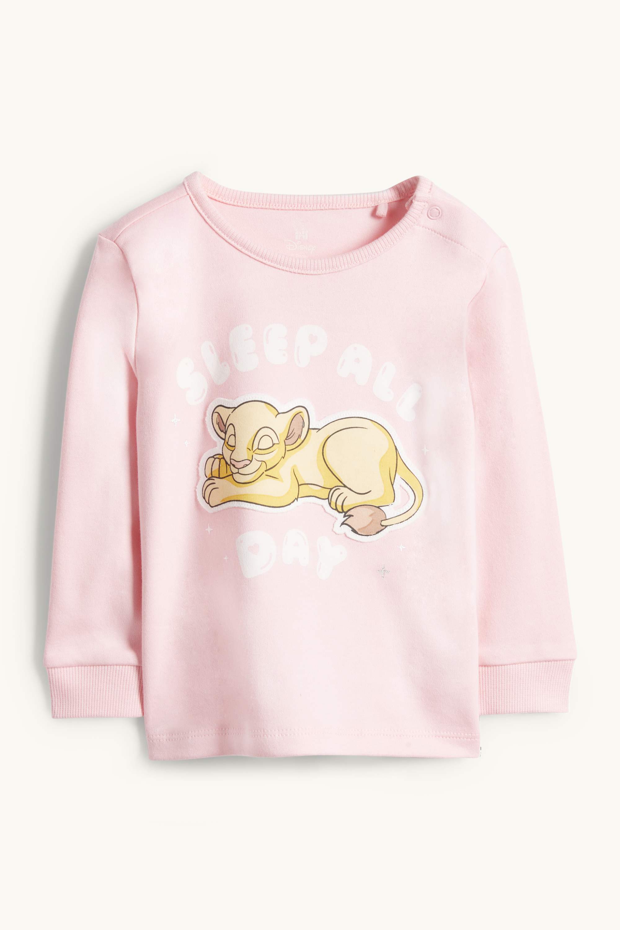 The Lion King - baby pyjamas - 2 piece white / rose