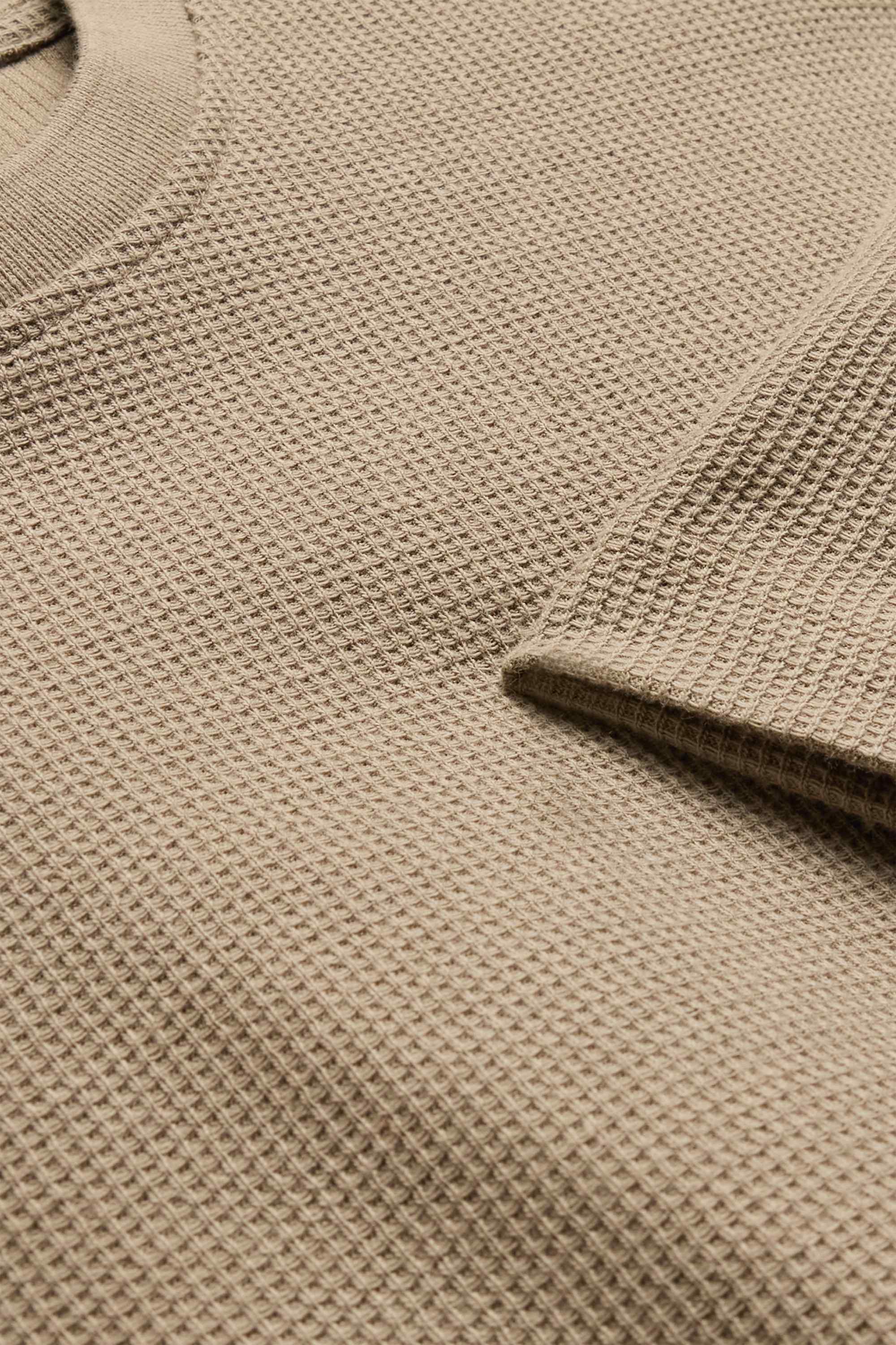 T-shirt - regular fit - textured light brown
