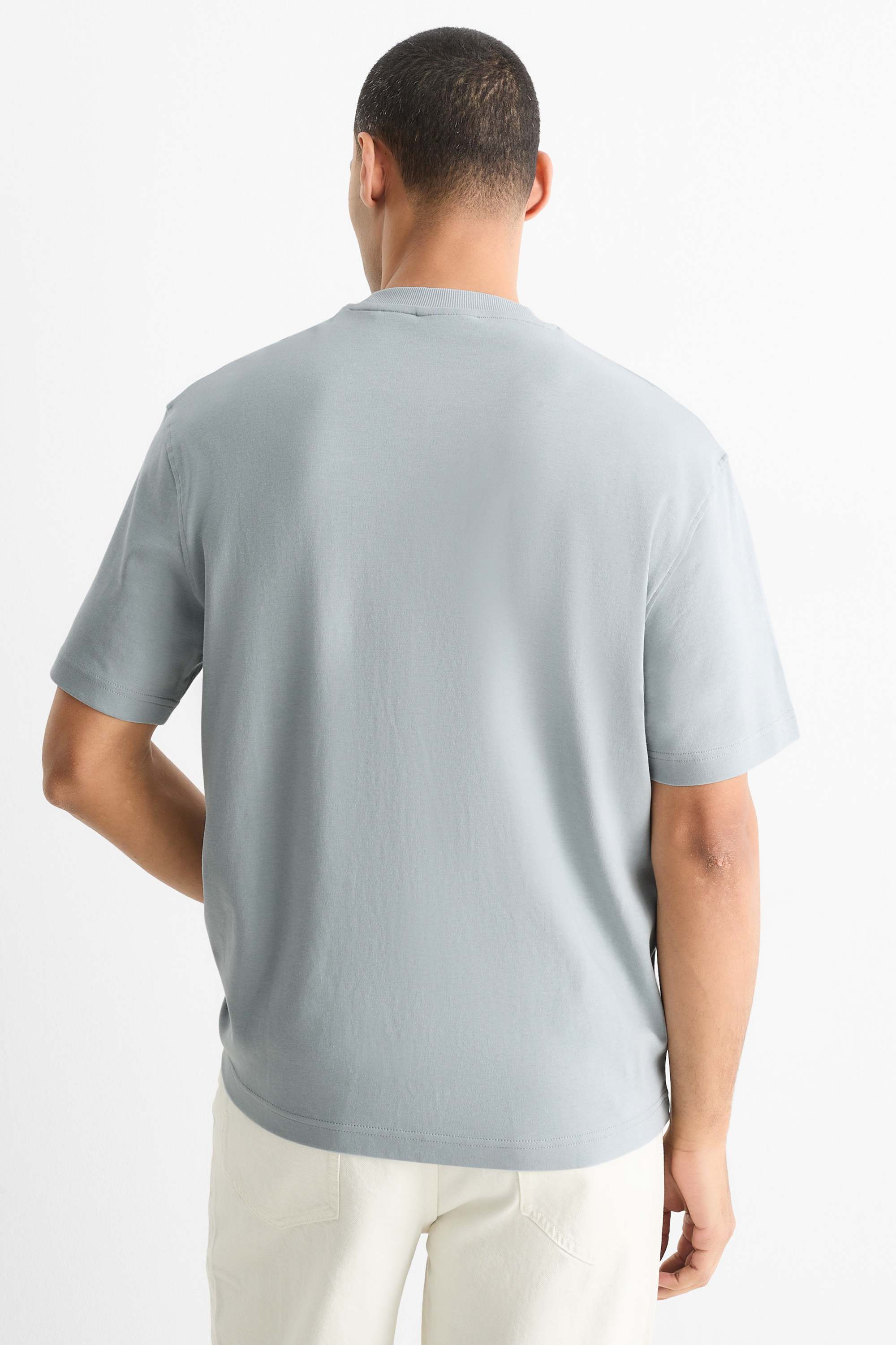 T-shirt - relaxed fit light blue