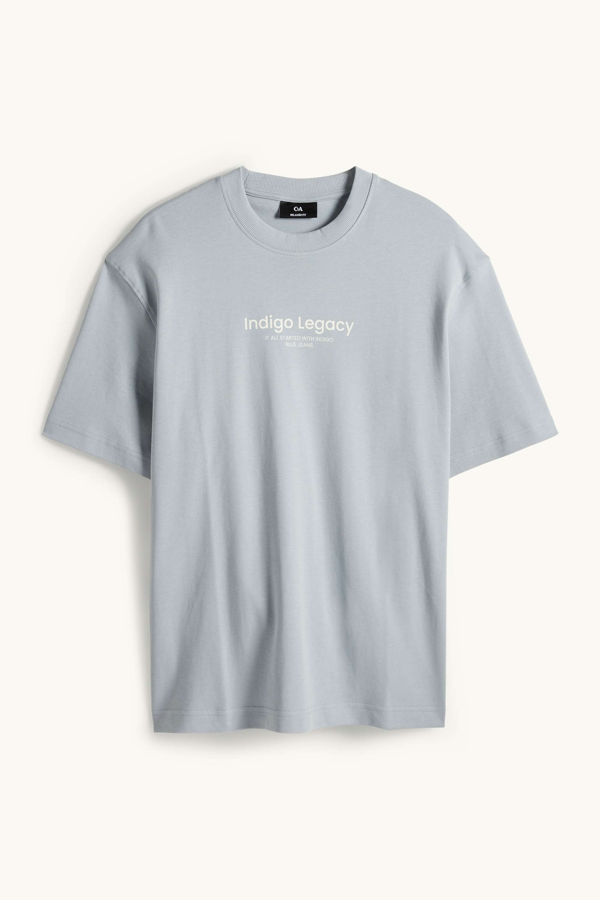 T-shirt - relaxed fit light blue