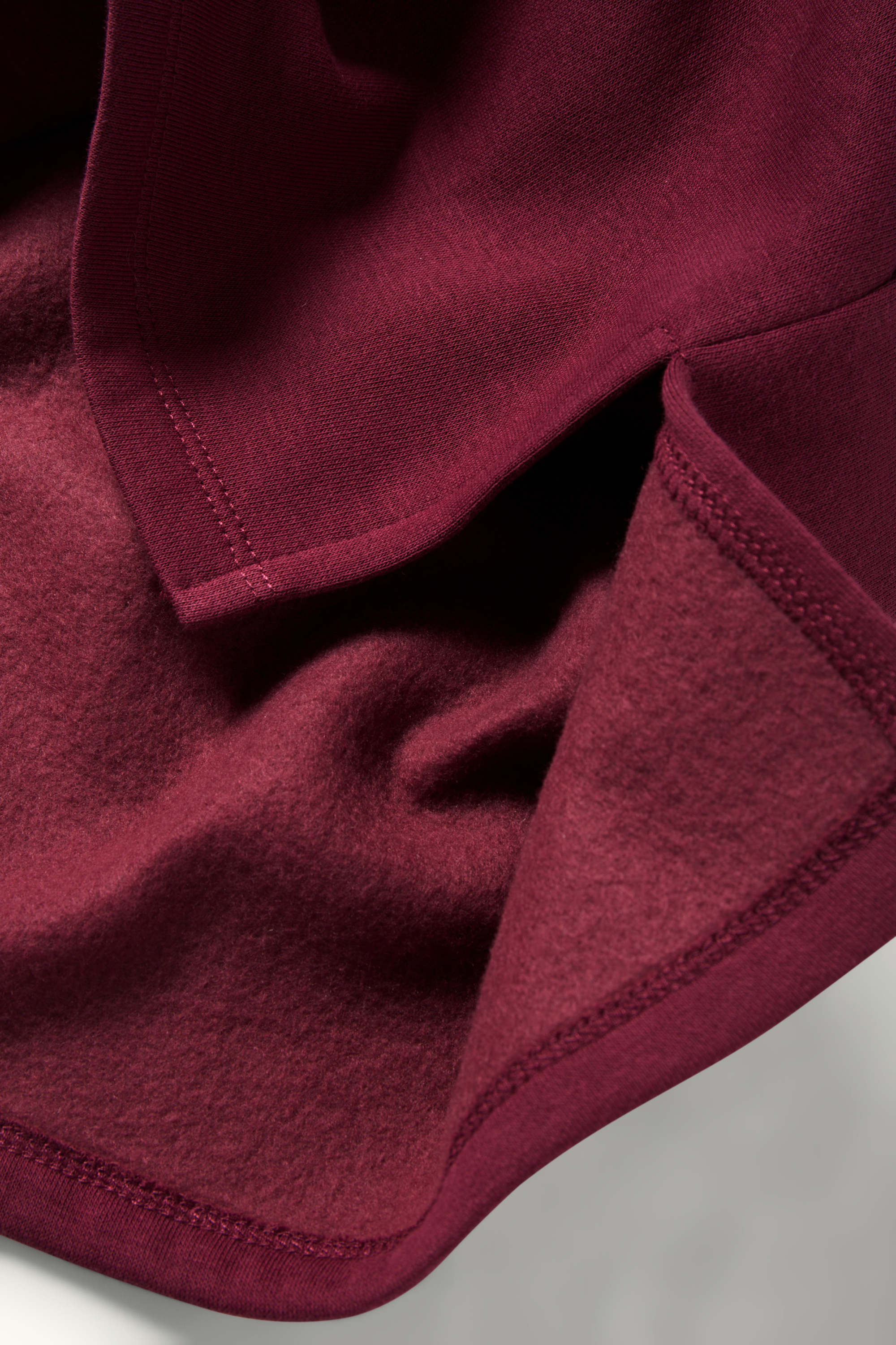 Sweatshirt dress - straight fit bordeaux