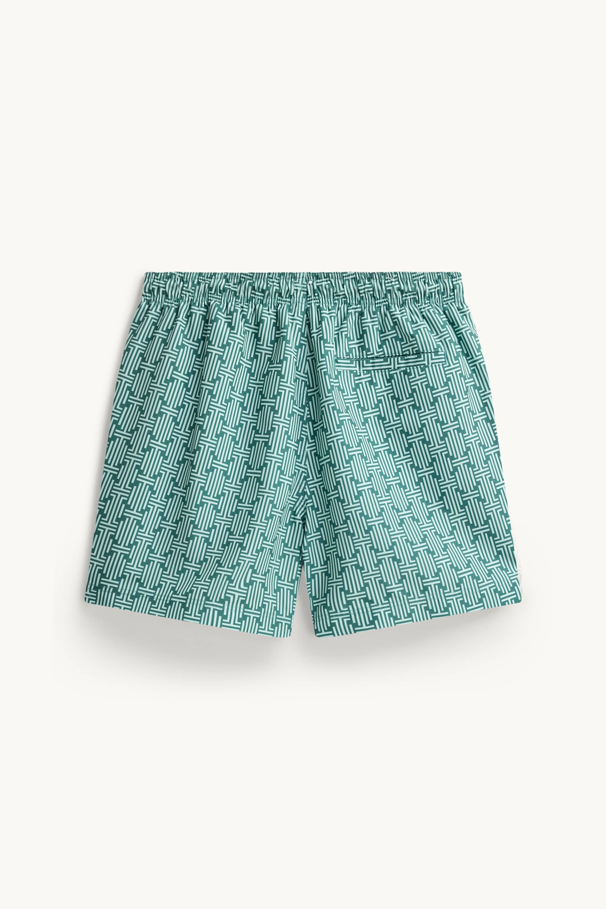 Swim shorts - patterned green