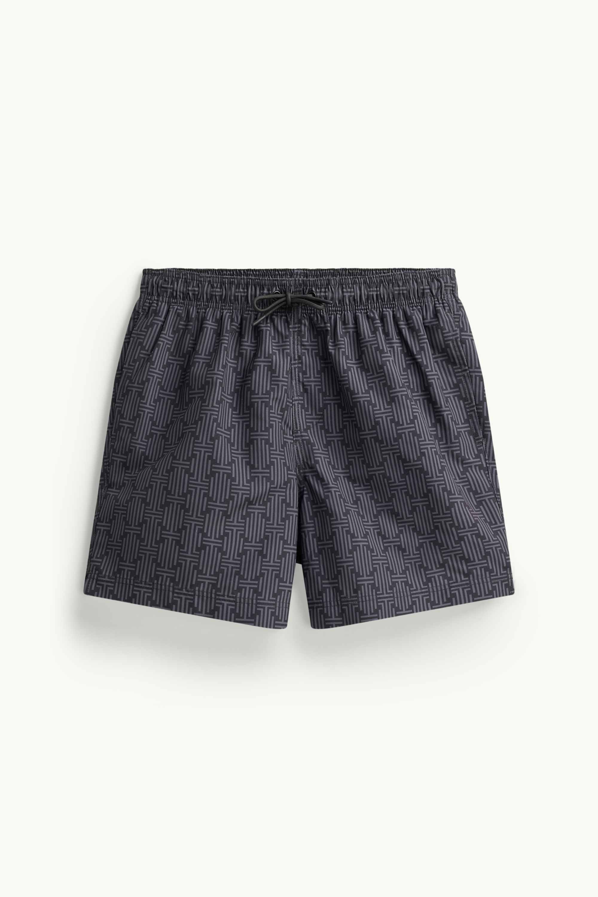 Swim shorts - patterned black
