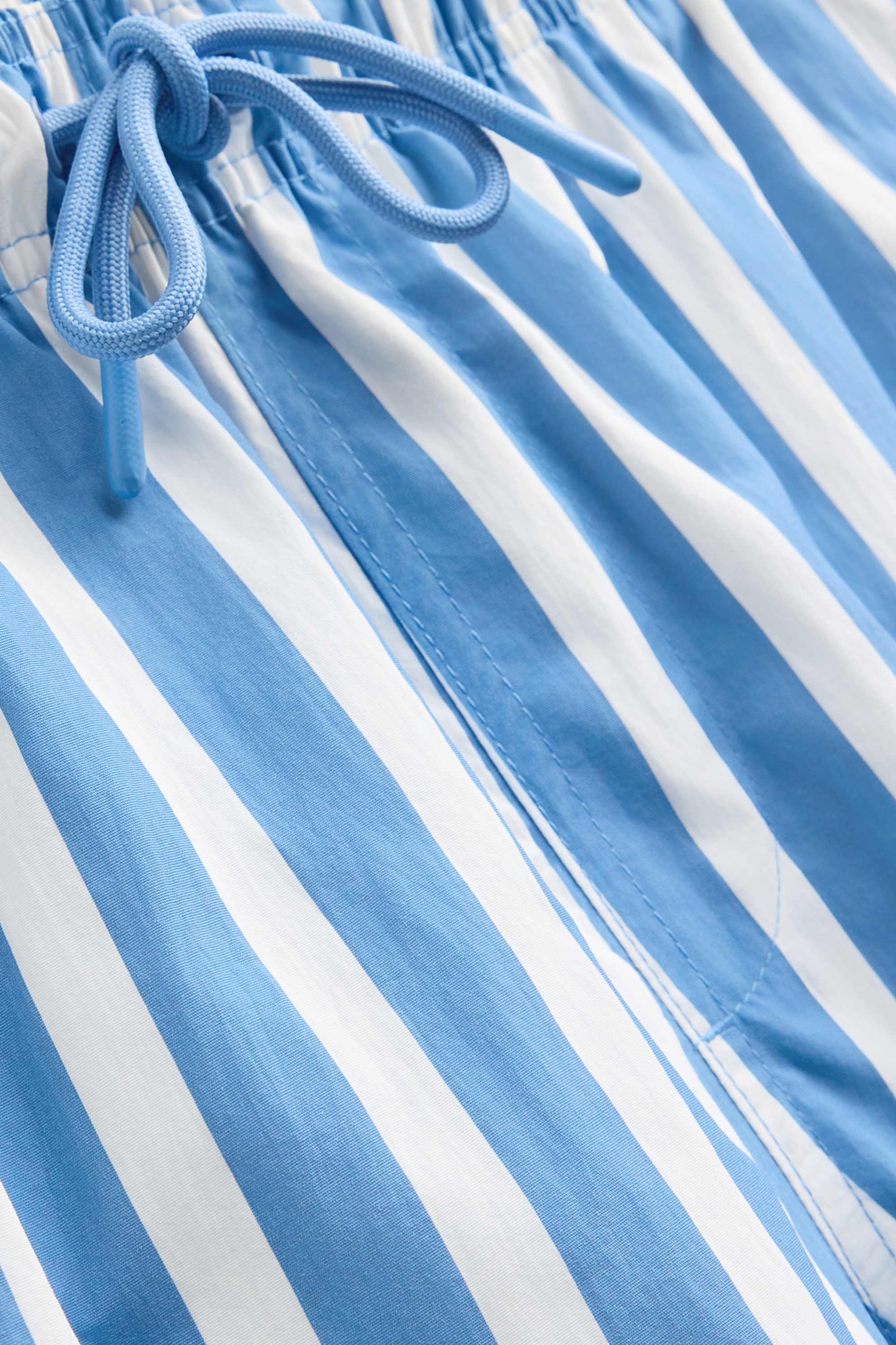 Swim shorts - striped blue / white