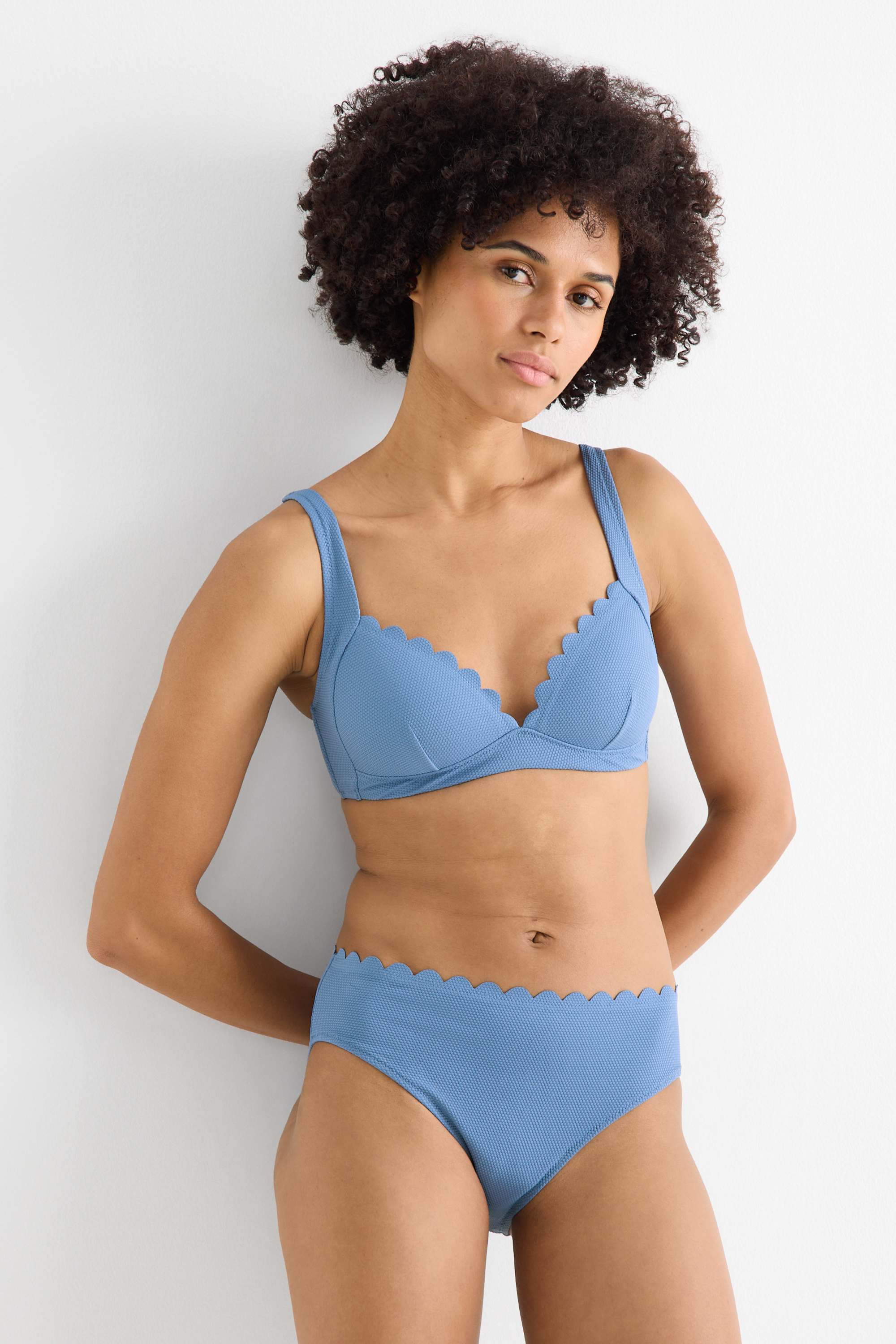 Bikini top - padded - non-wired - LYCRA® XTRA LIFE™ blue