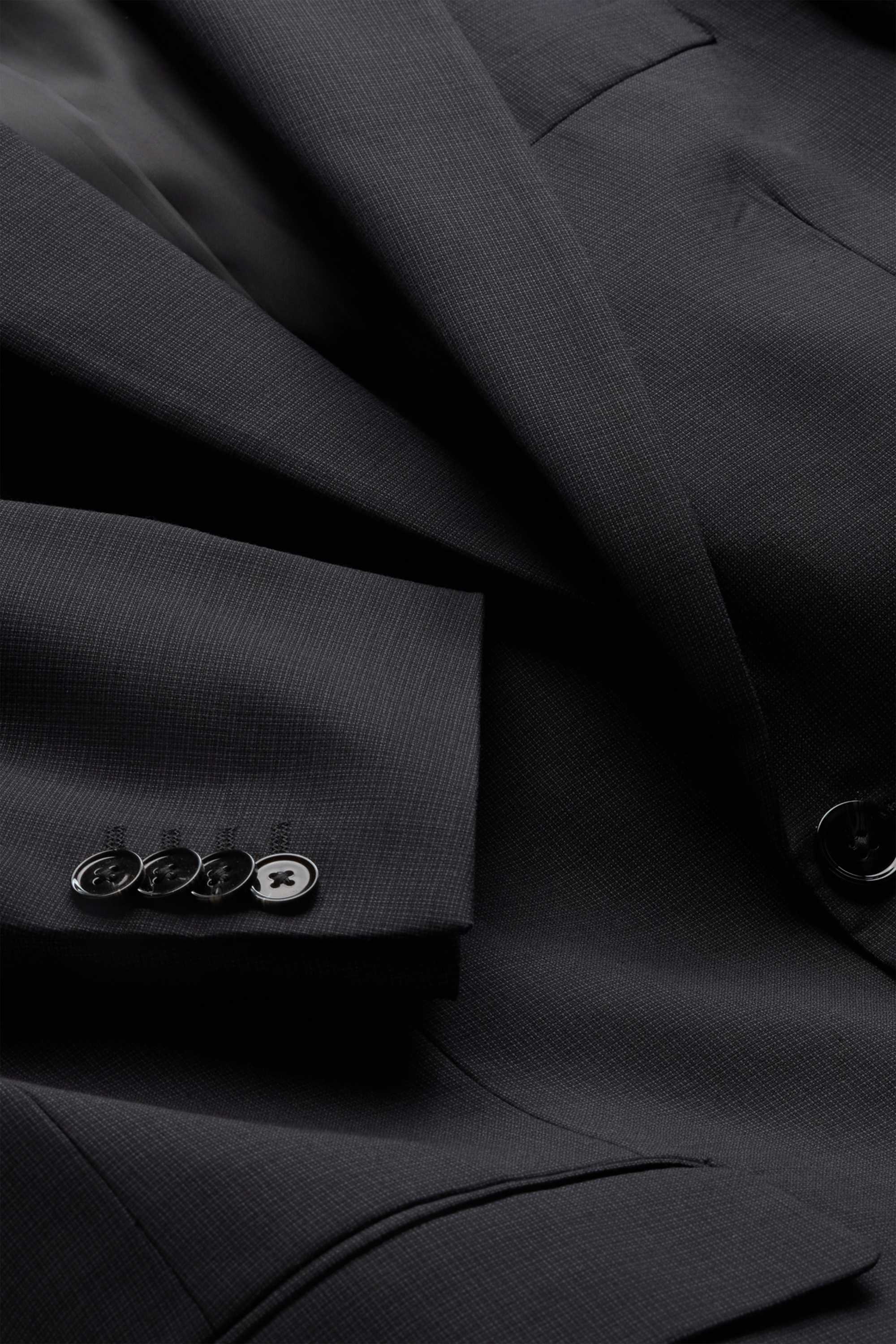 Suit with tie - regular fit - stretch - 4 piece black