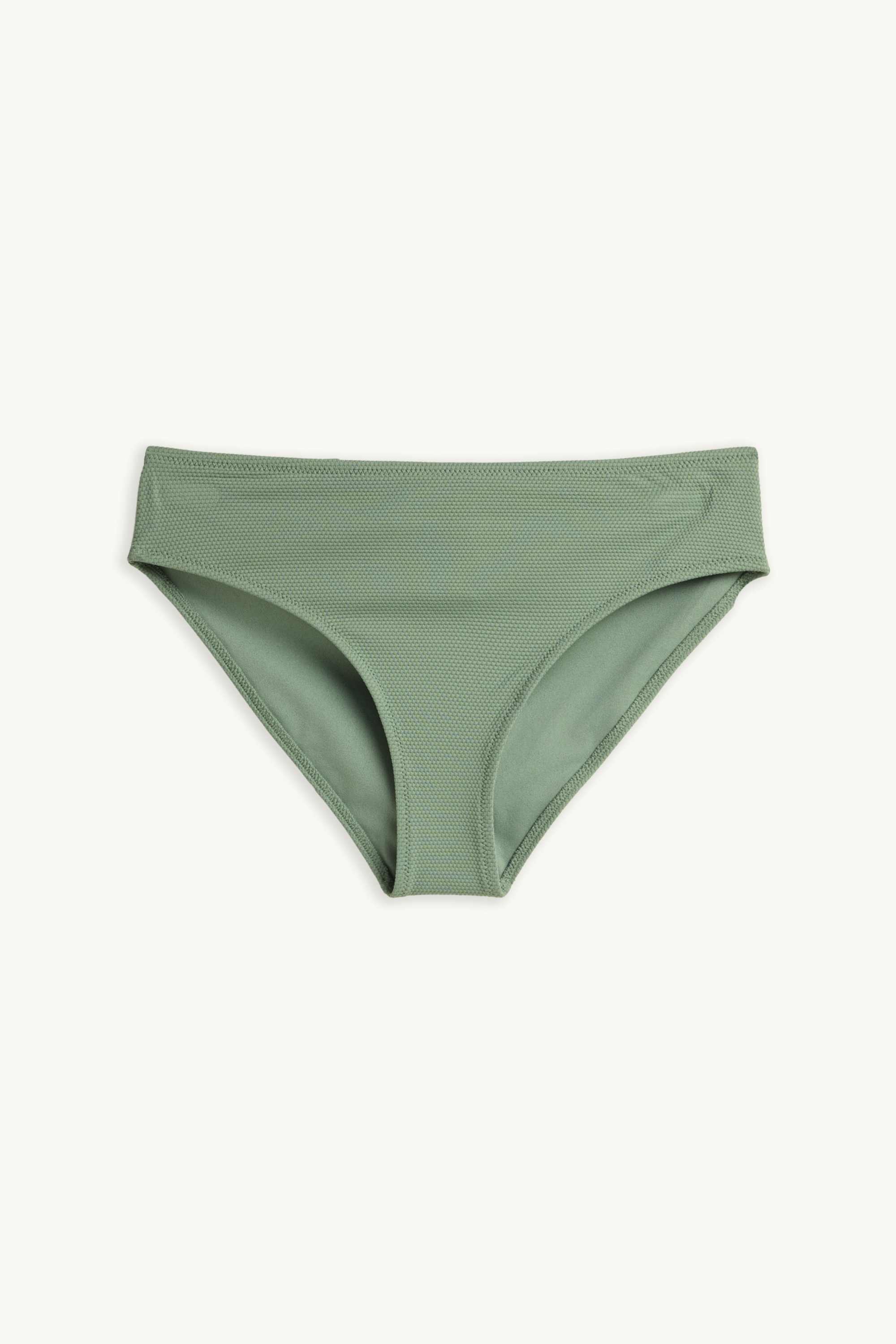 Bikini bottoms - mid-rise waist - LYCRA® XTRA LIFE™ green
