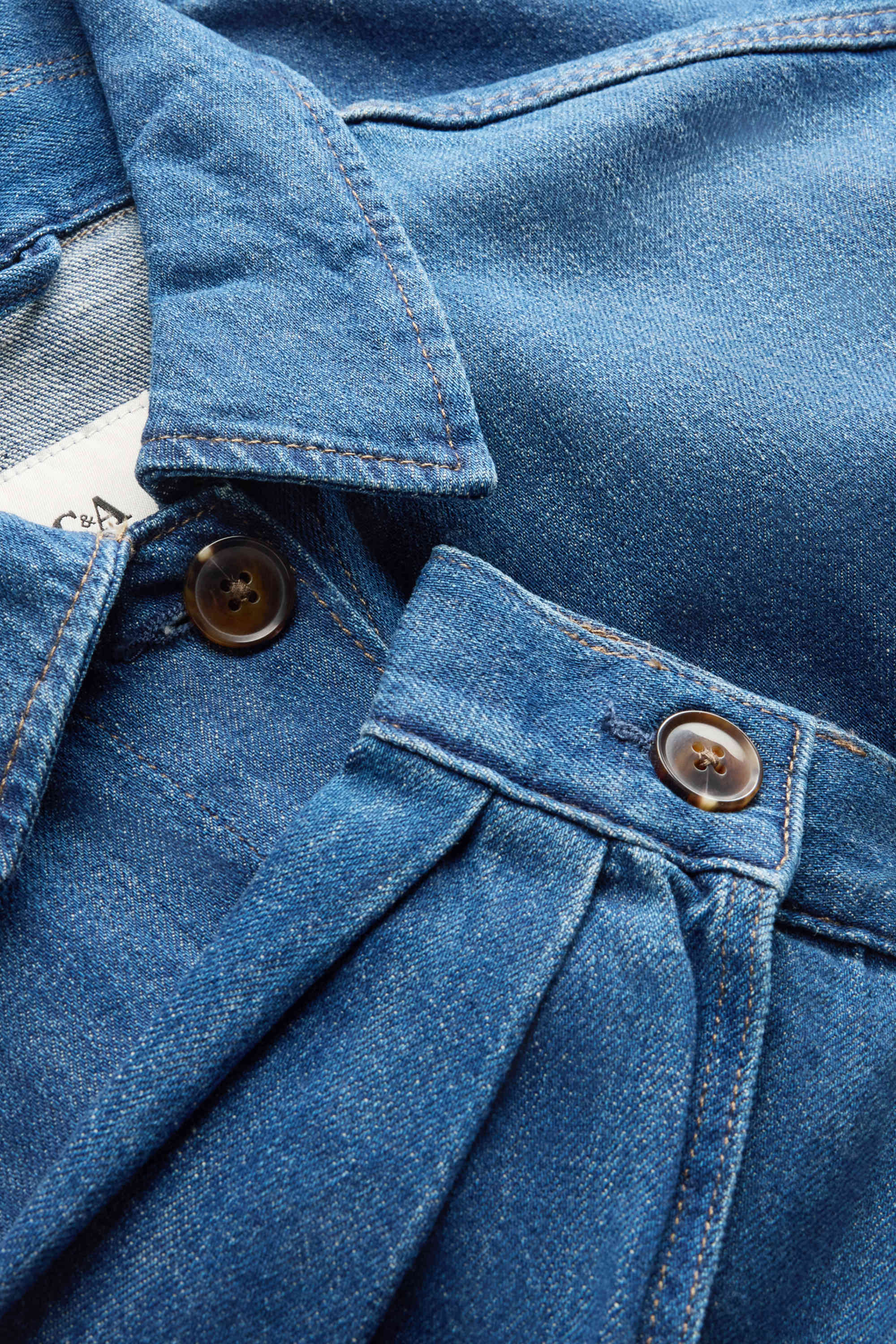 Cropped denim jacket denim-dark blue
