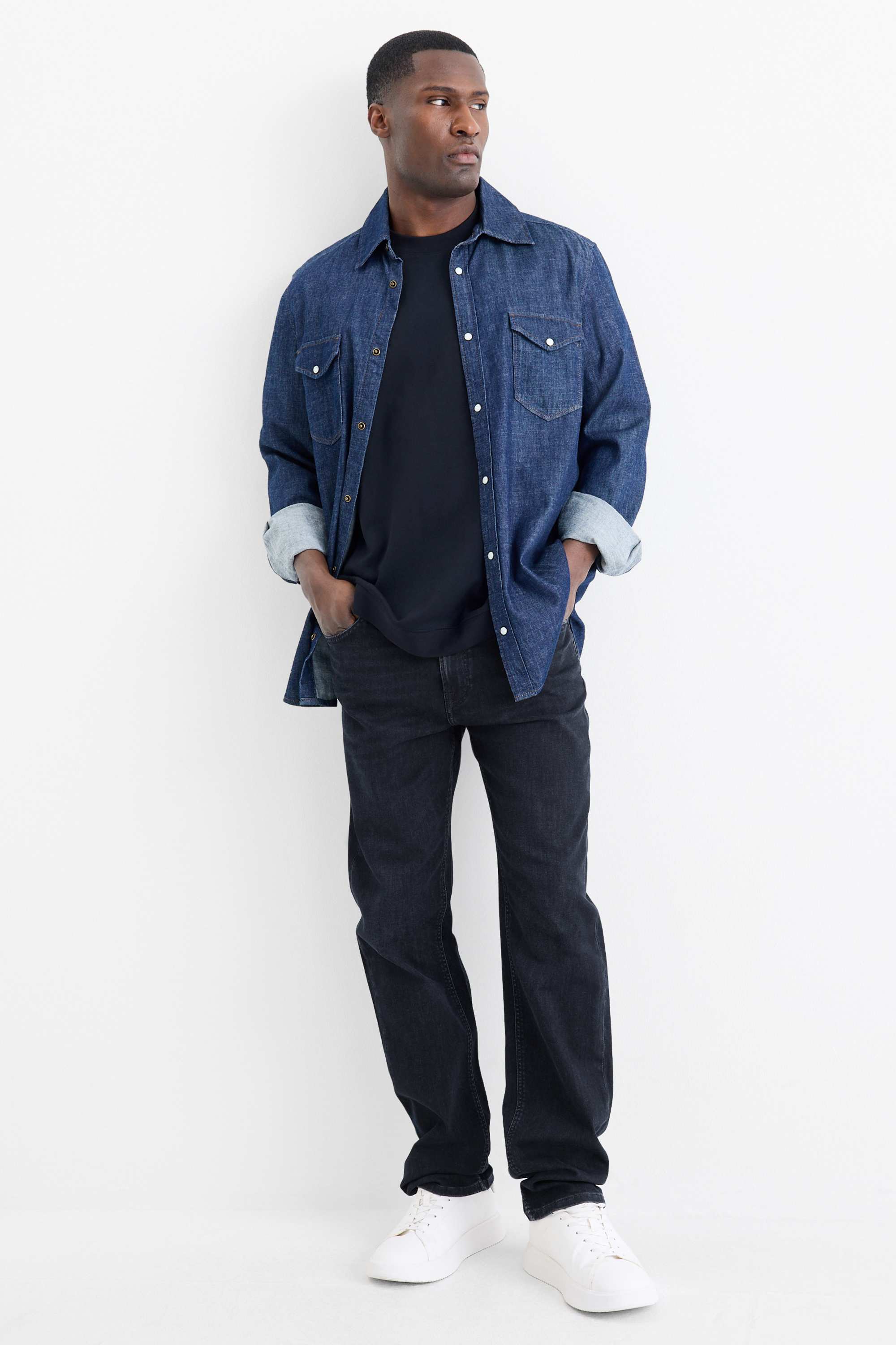 Straight jeans dark blue