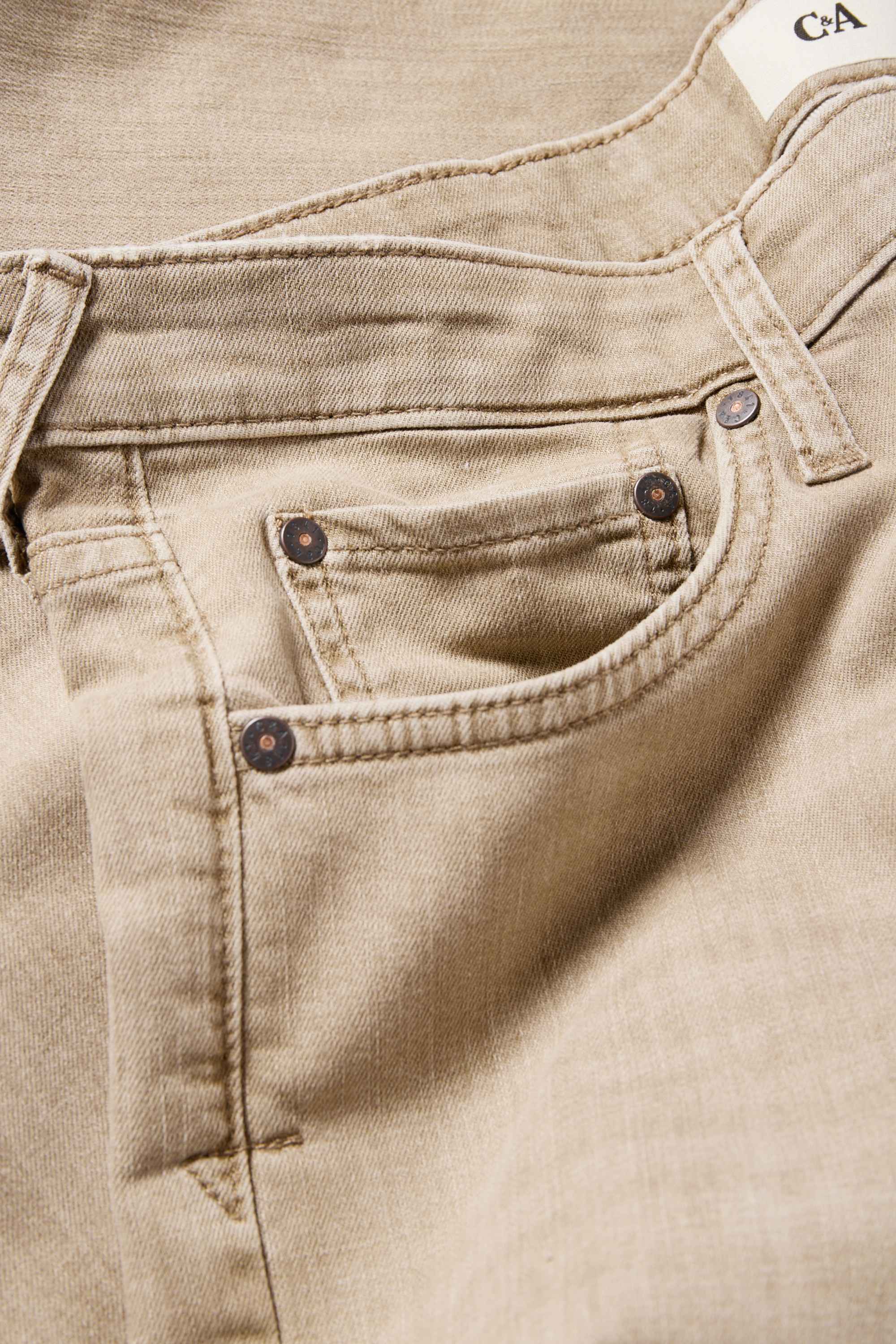 Straight jeans beige