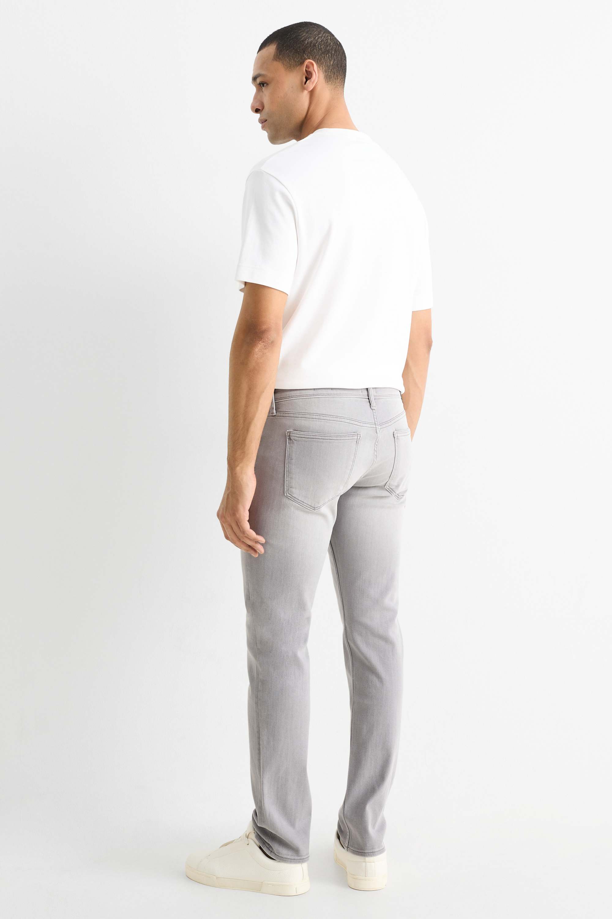 Slim jeans denim-light gray