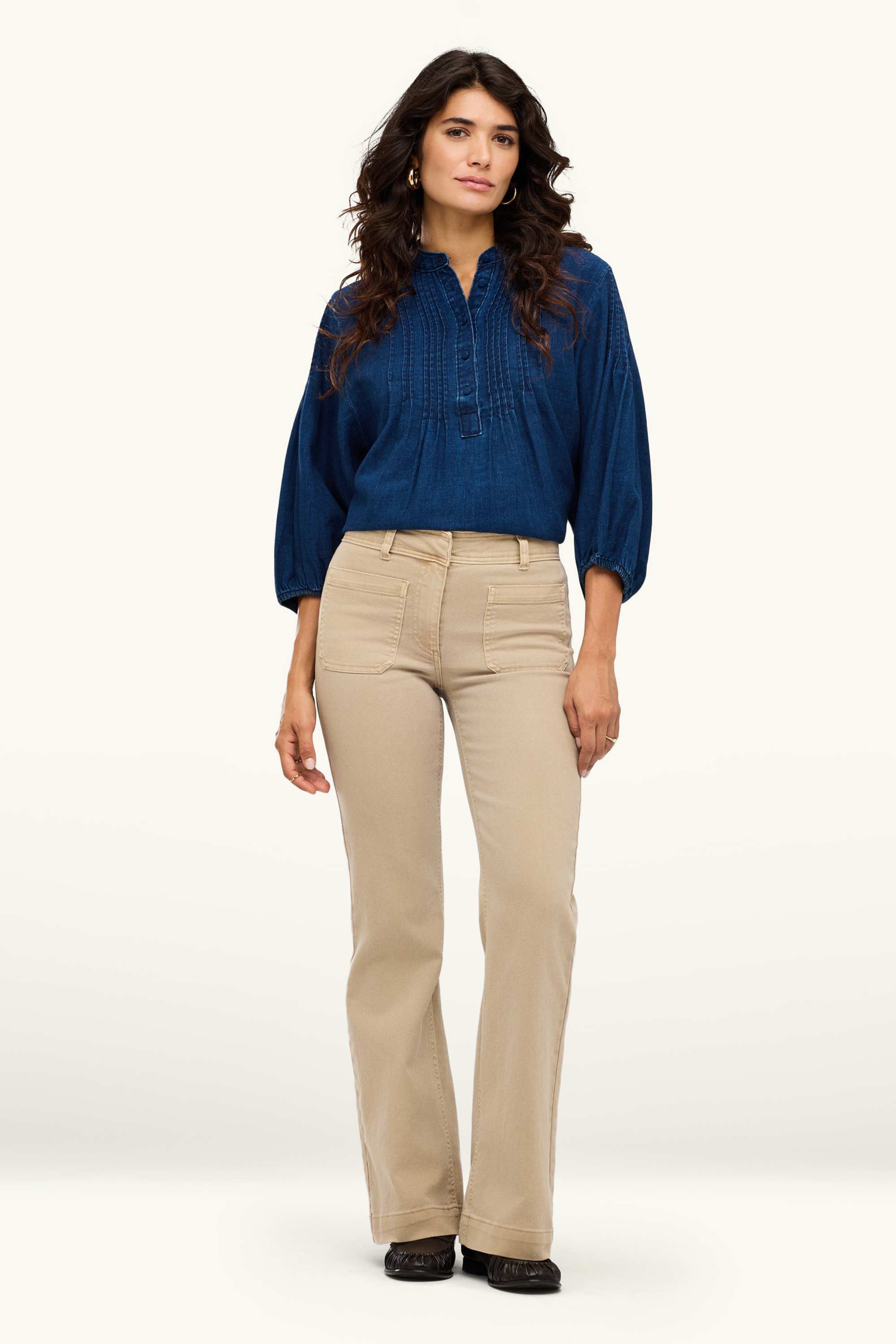 Denim blouse denim-dark blue