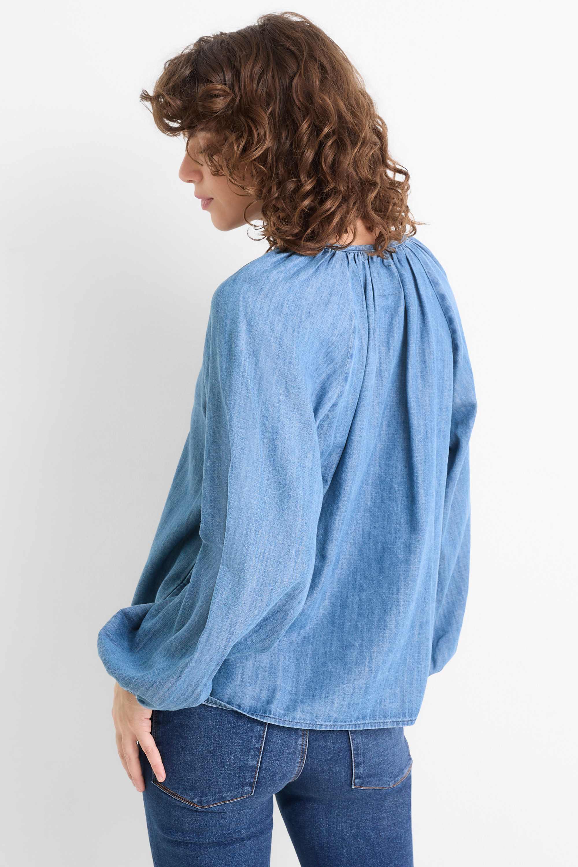 Tunic - denim look blue