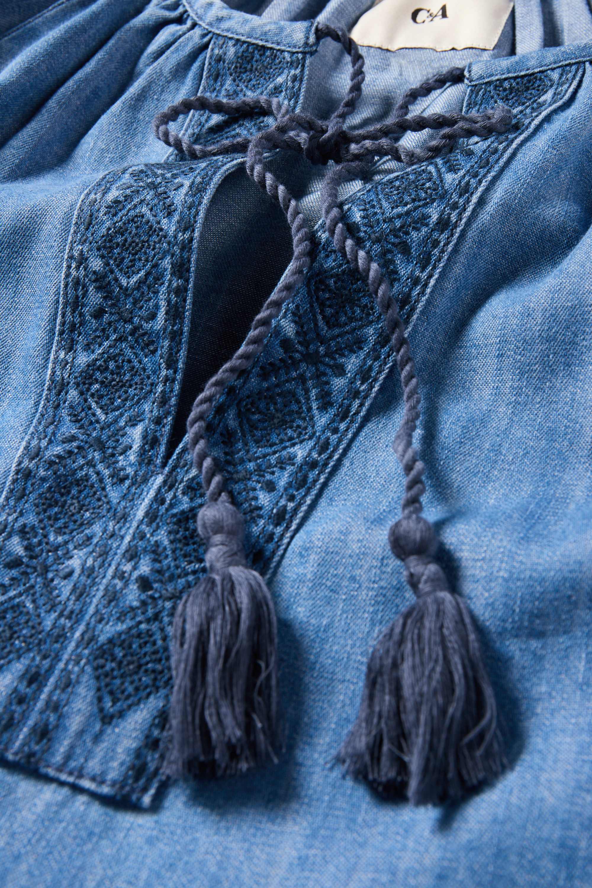 Tunic - denim look blue