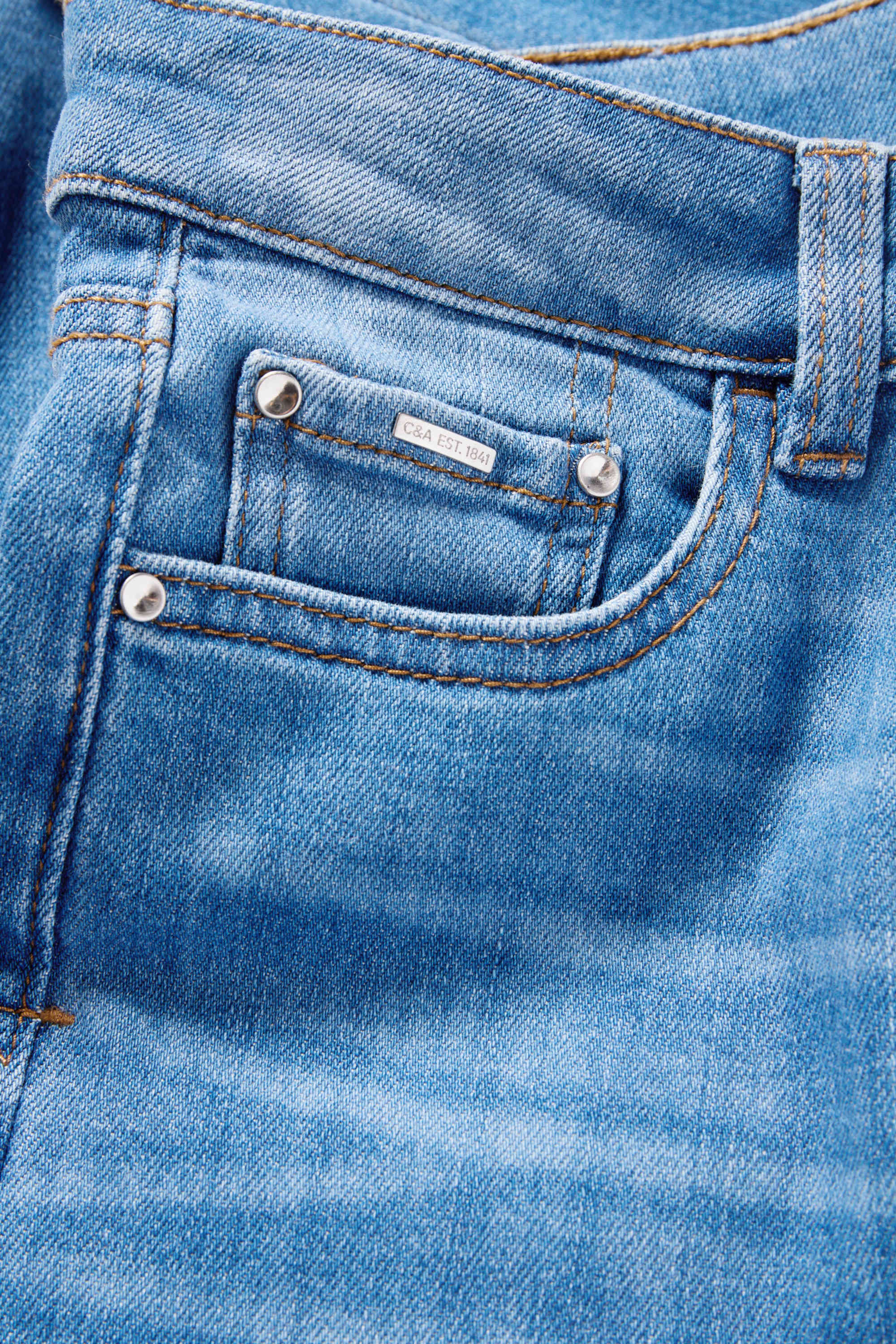 Flared jeans - mid-rise waist blue