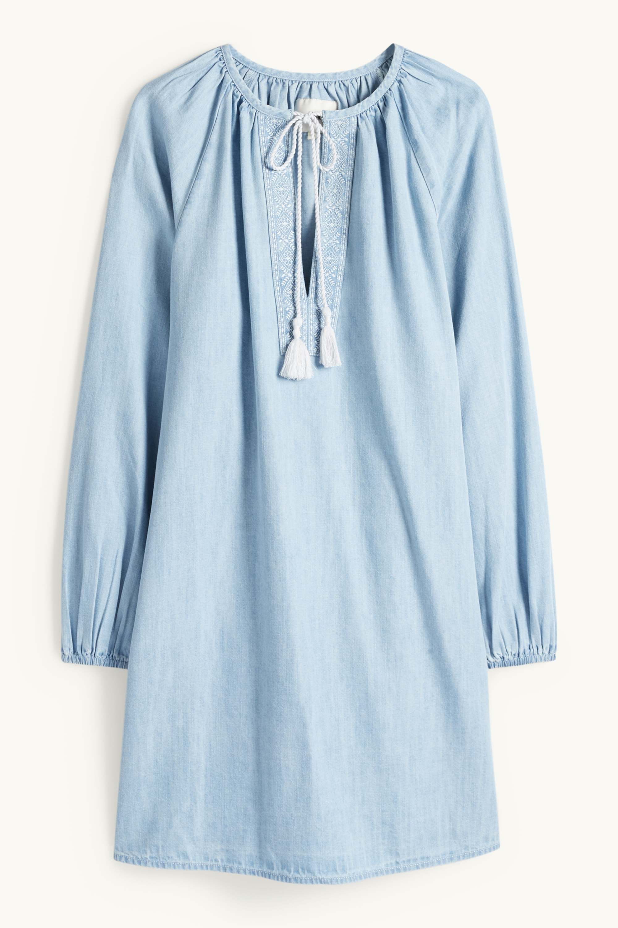 Tunic dress - denim look light blue