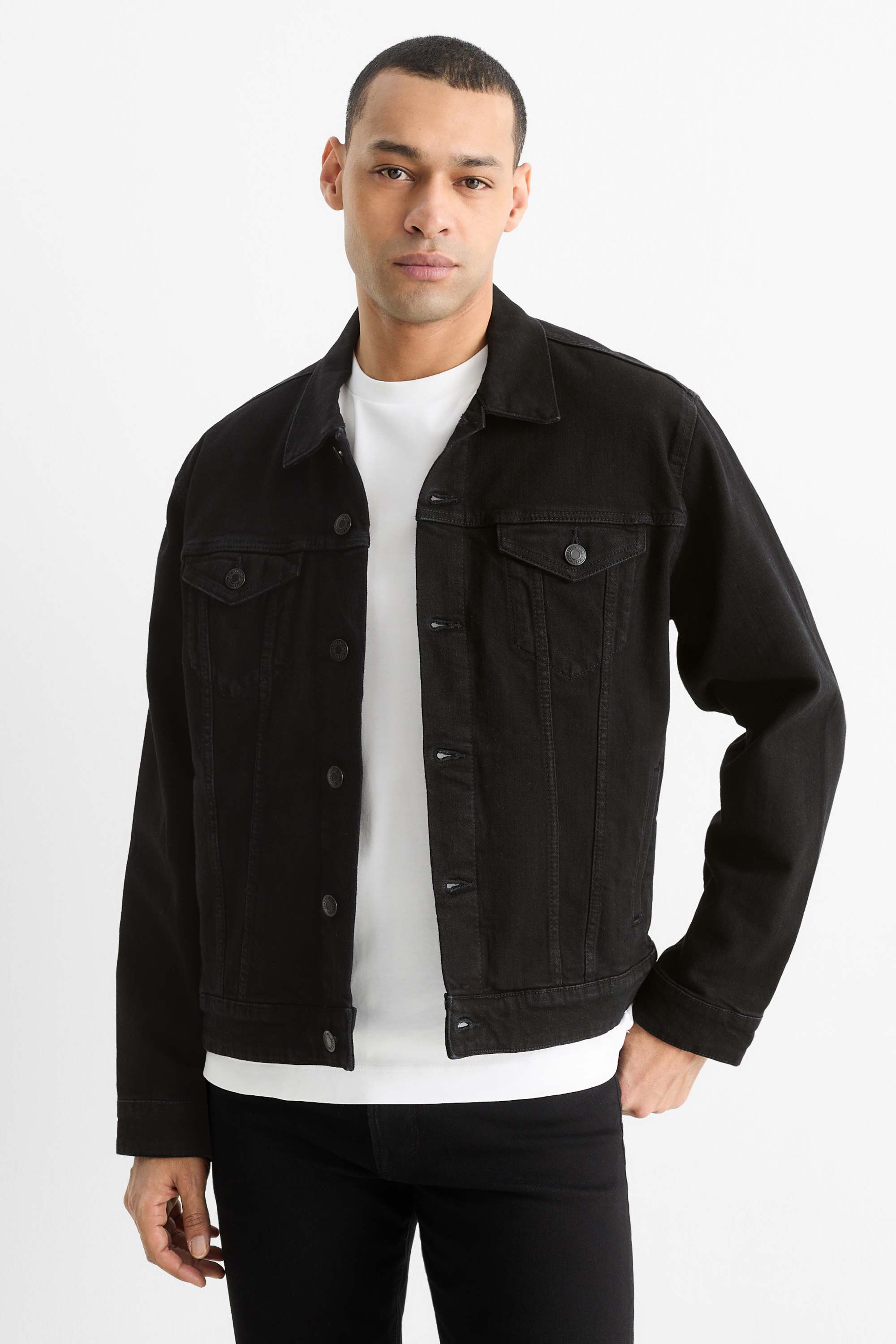 Denim jacket black