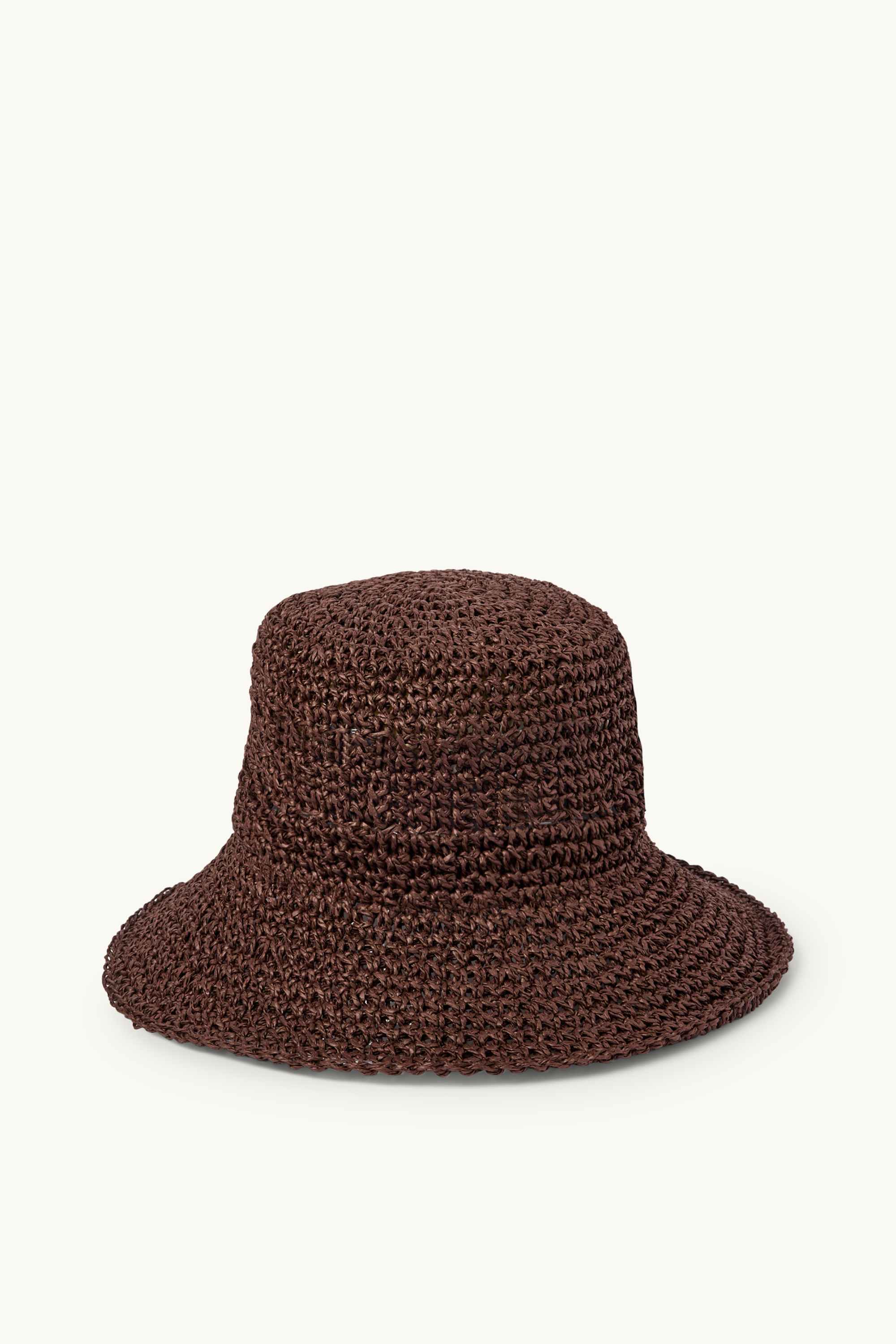 Straw hat dark brown