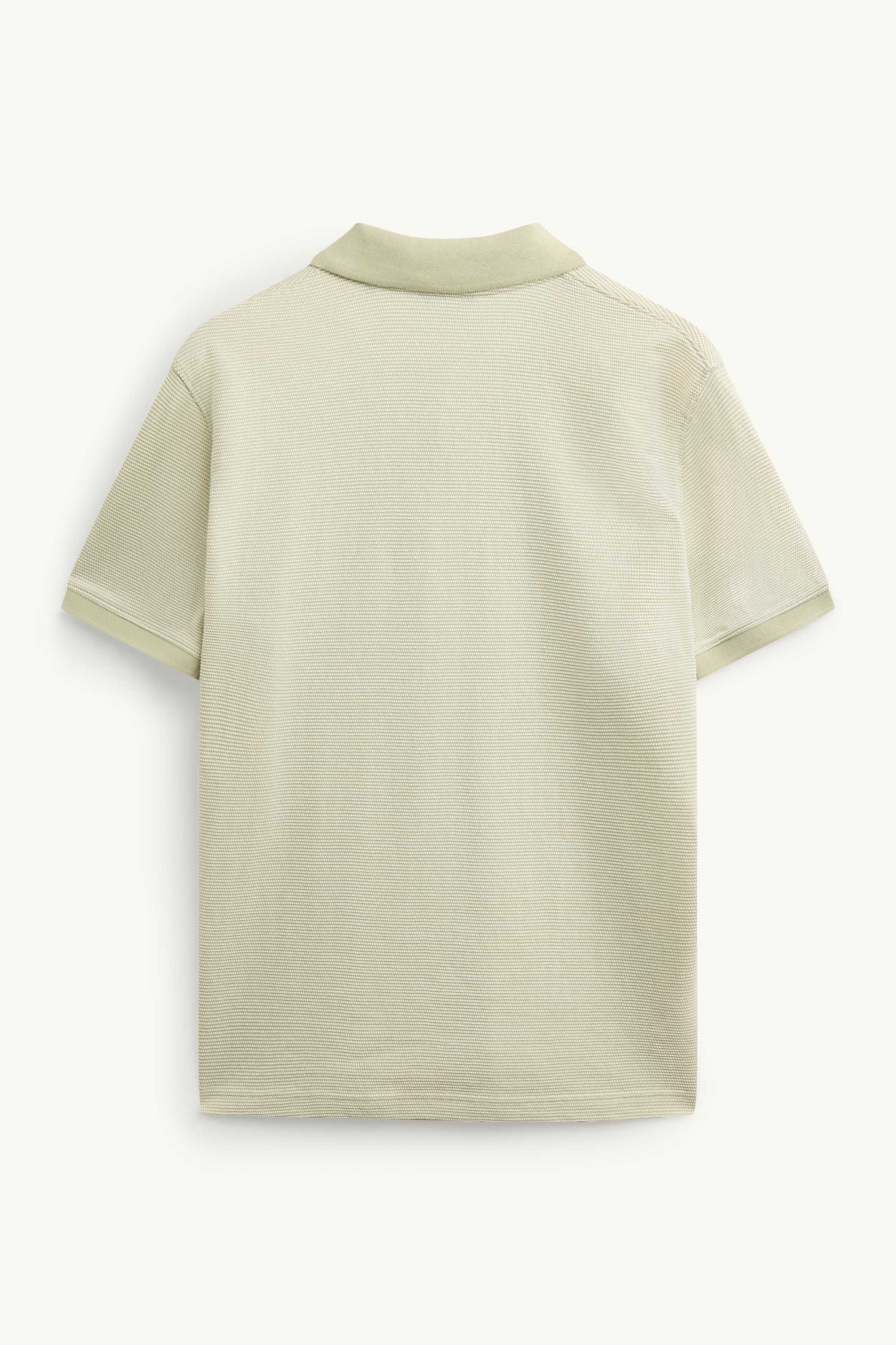 Polo shirt - regular fit - textured light yellow