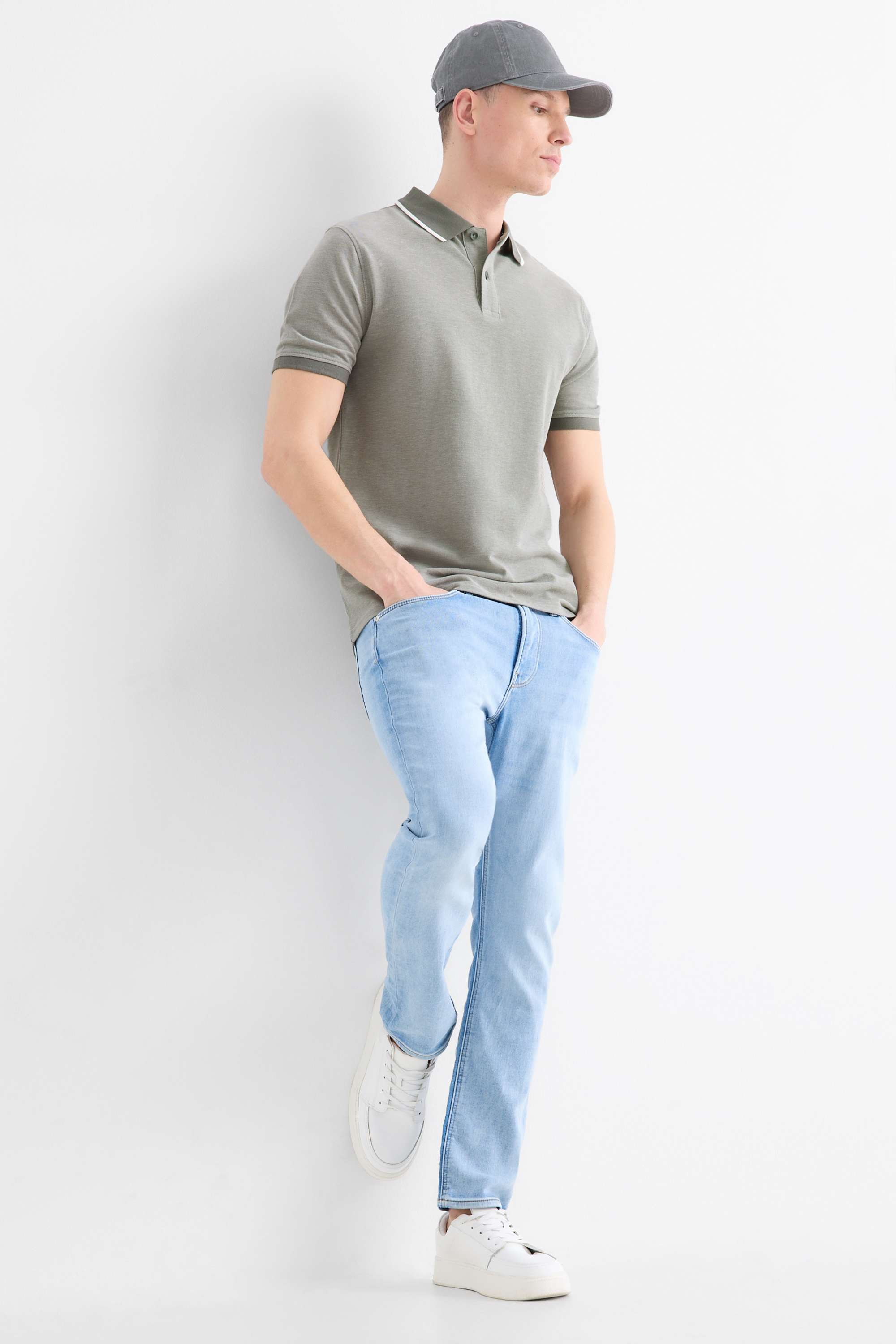 Polo shirt - regular fit green (4)
