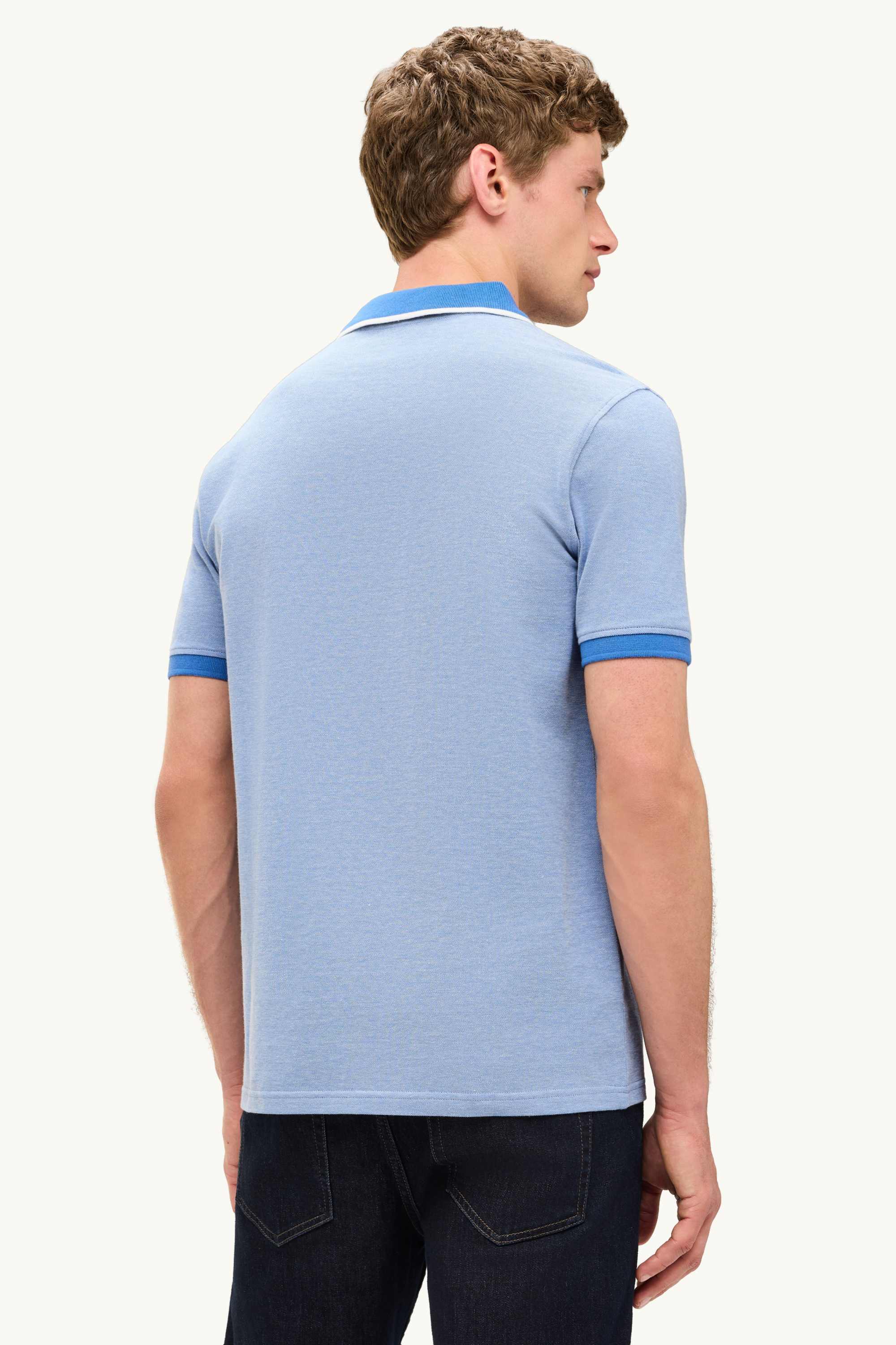 Polo shirt - regular fit blue (5)