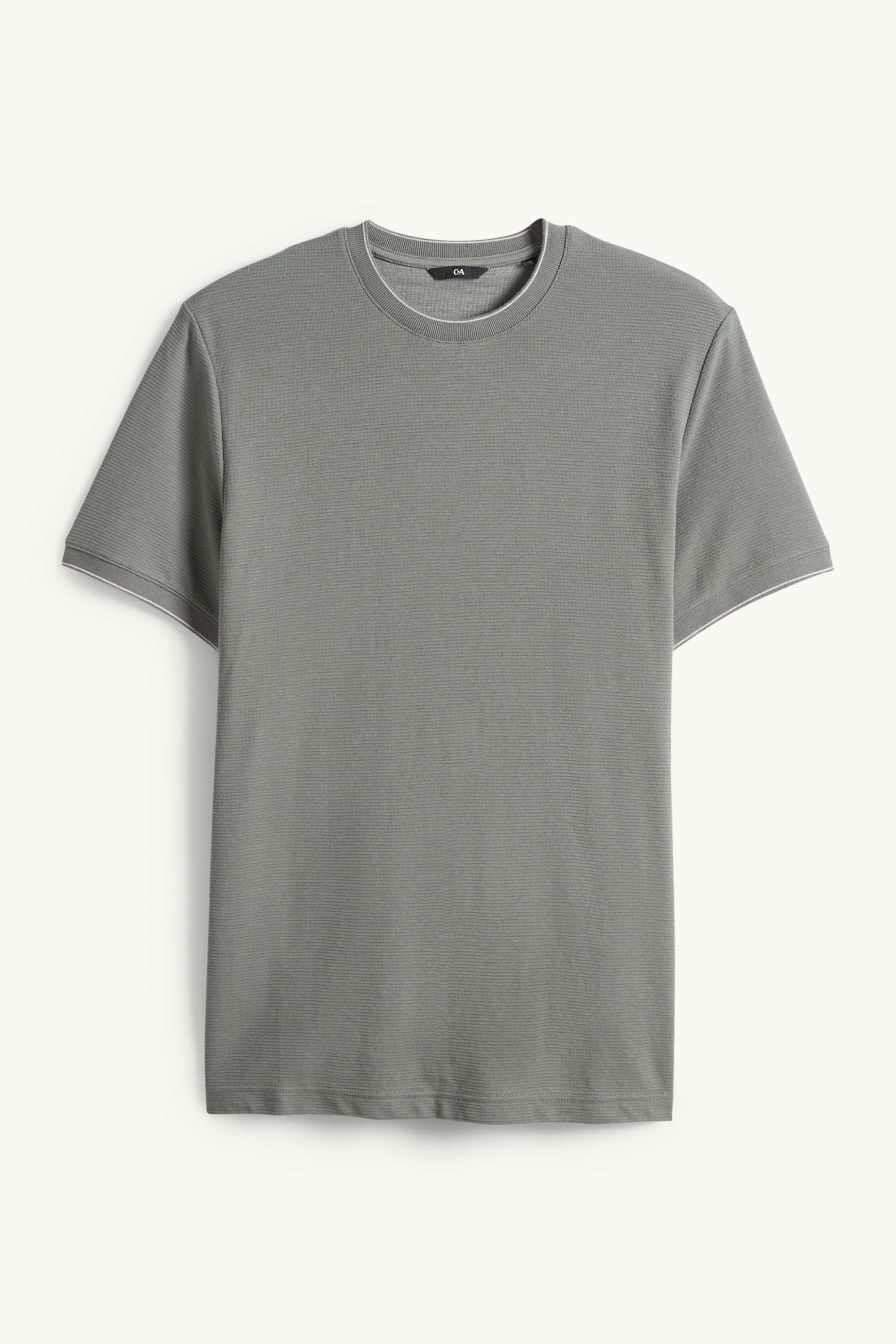 T-shirt - regular fit - textured khaki