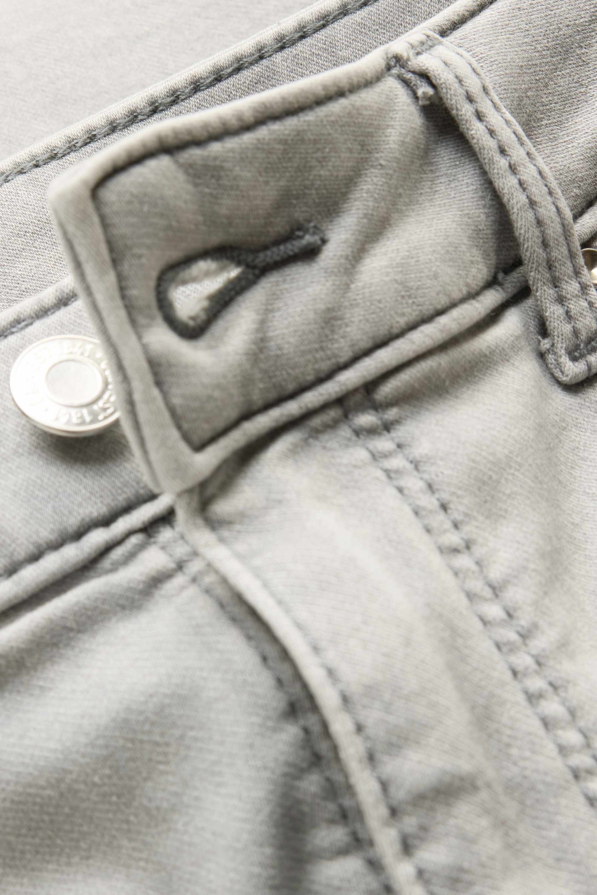 Denim Bermuda shorts - mid-rise waist - jog denim denim-light gray