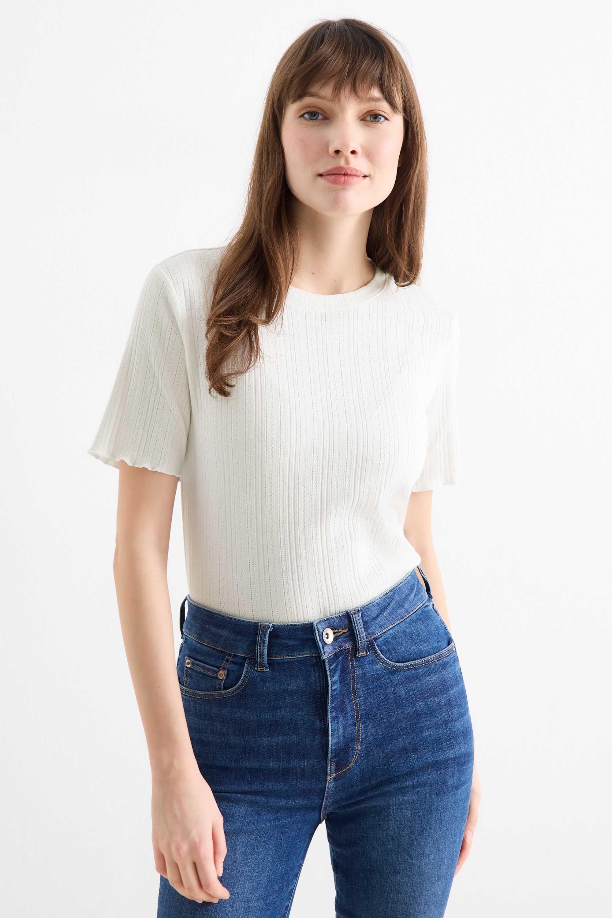 T-shirt - regular fit white