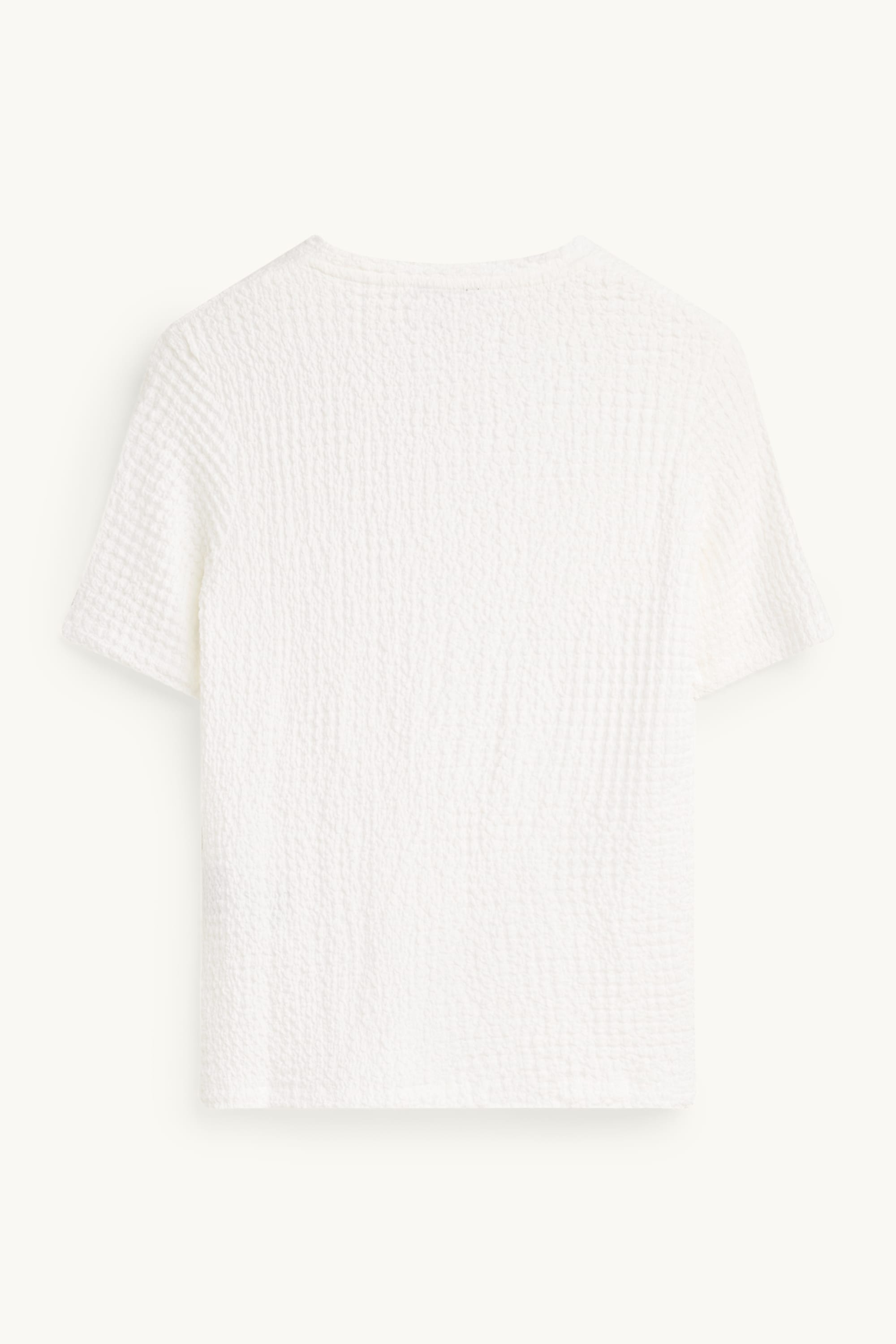 T-shirt - regular fit - textured white