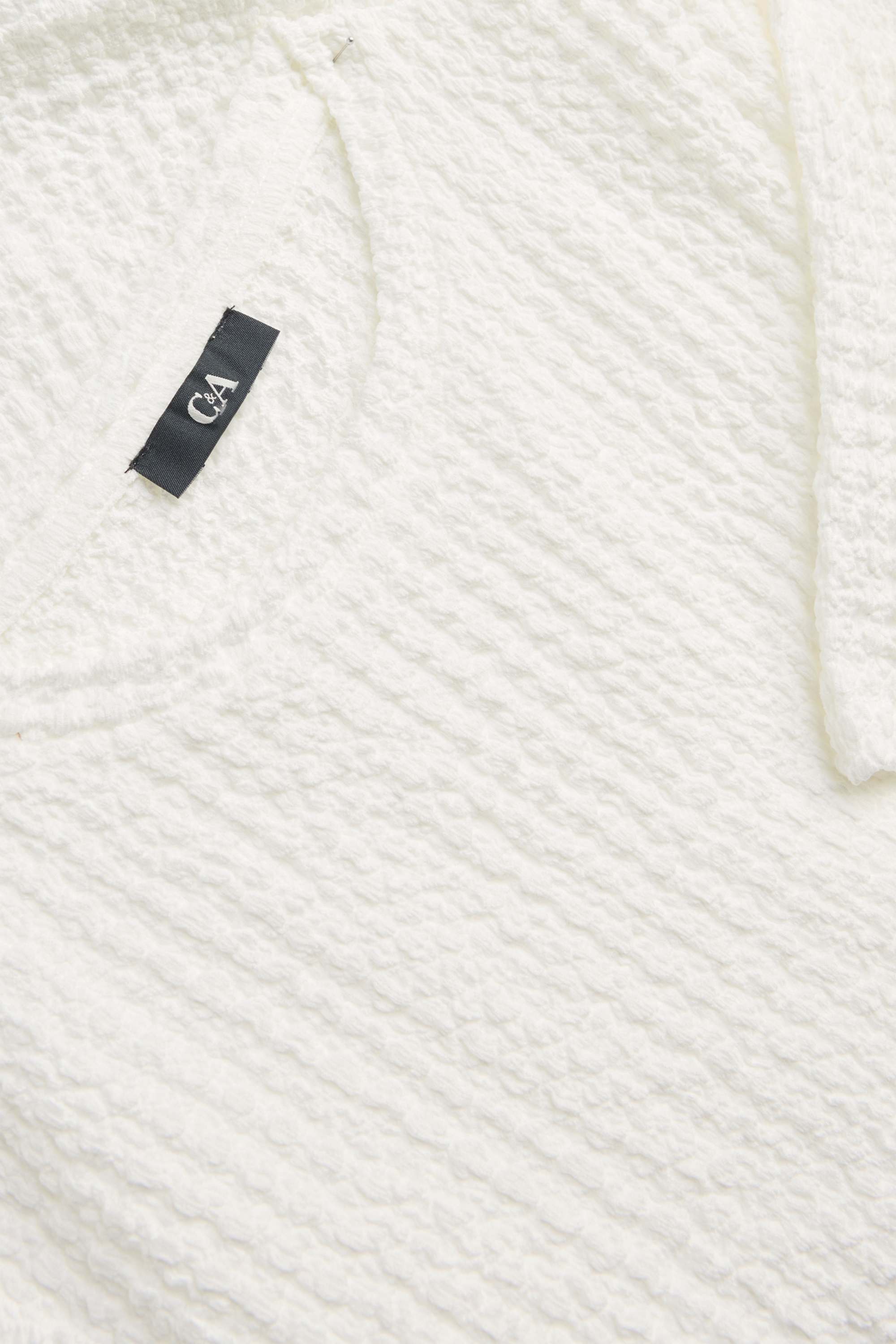 T-shirt - regular fit - textured white