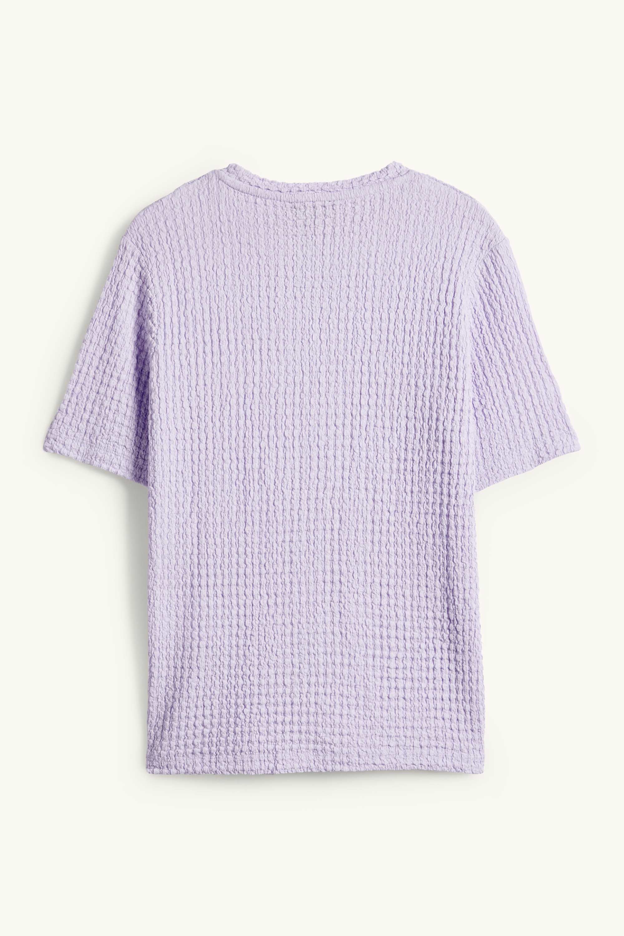 T-shirt - regular fit - textured light violet