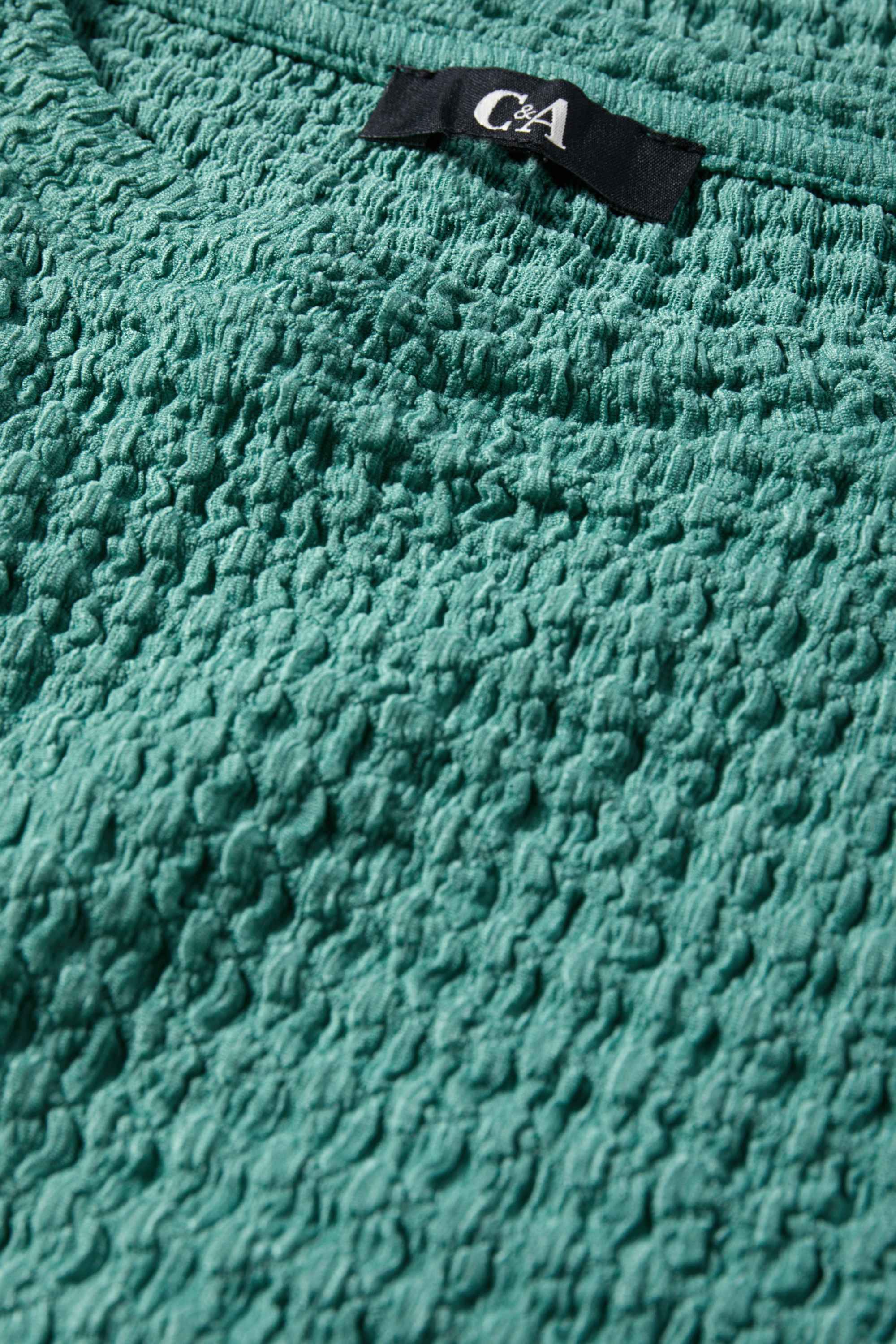 T-shirt - regular fit - textured green