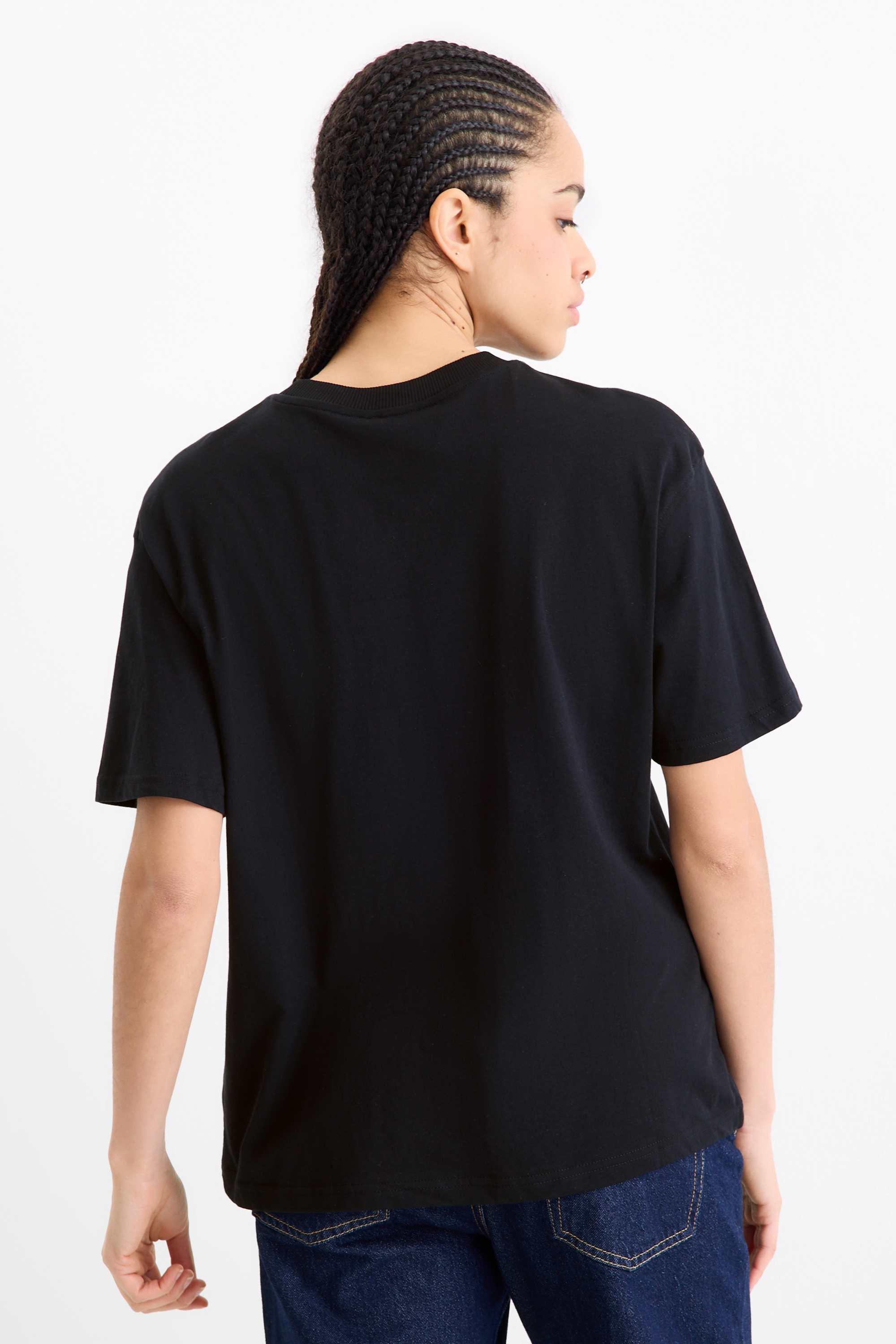 T-shirt - oversized black