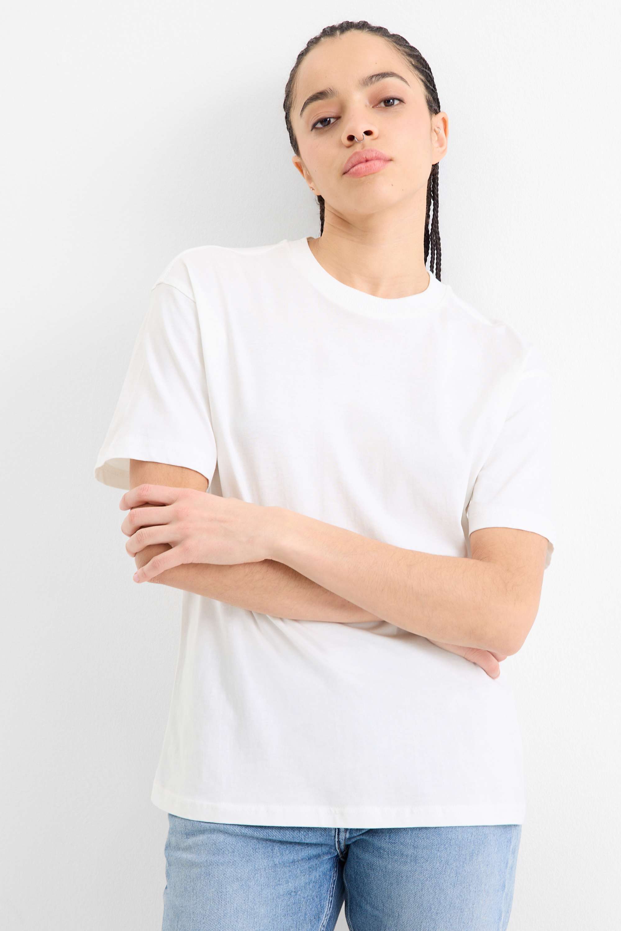T-shirt - oversized white