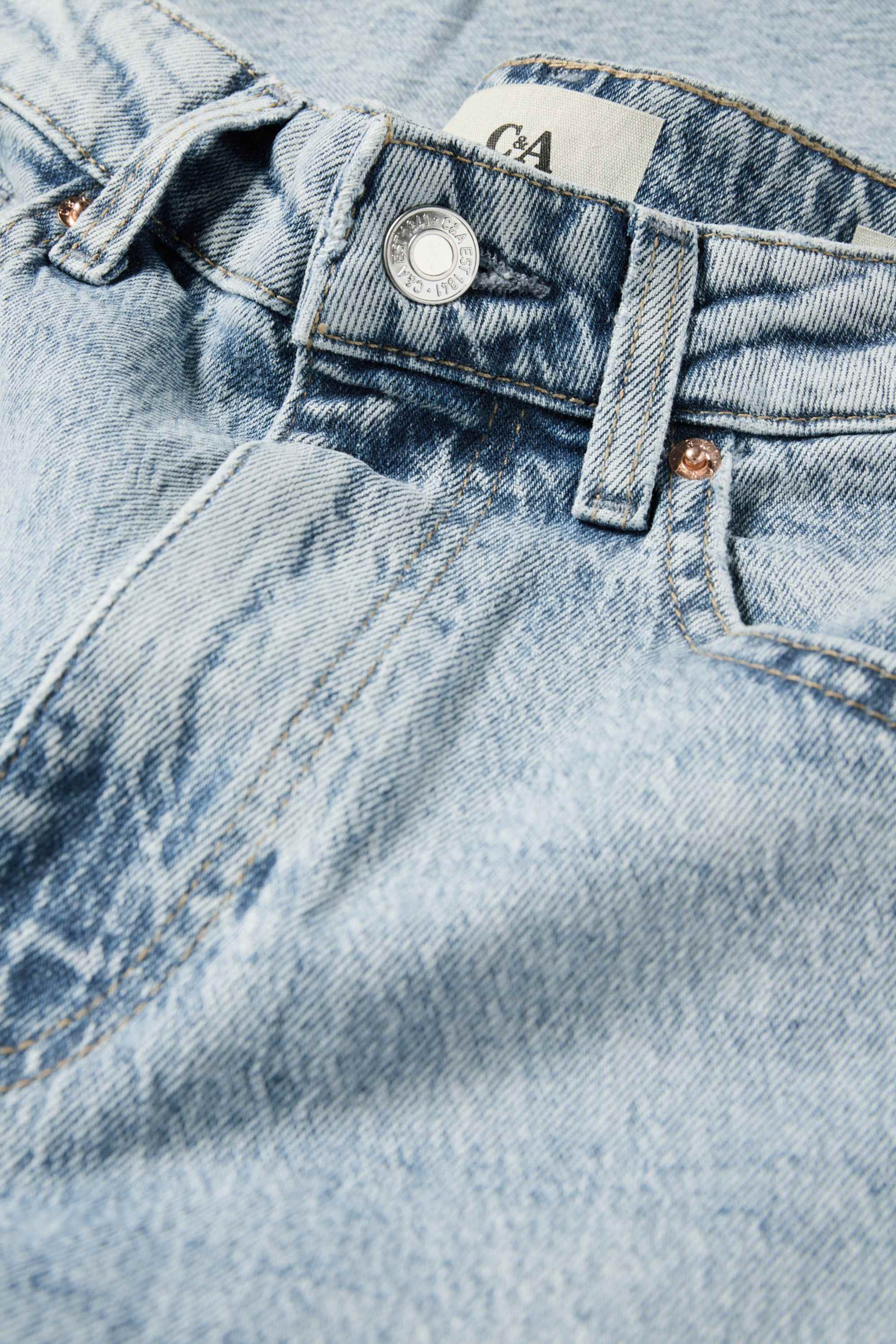 Mom jeans - high waist - LYCRA® denim-light blue