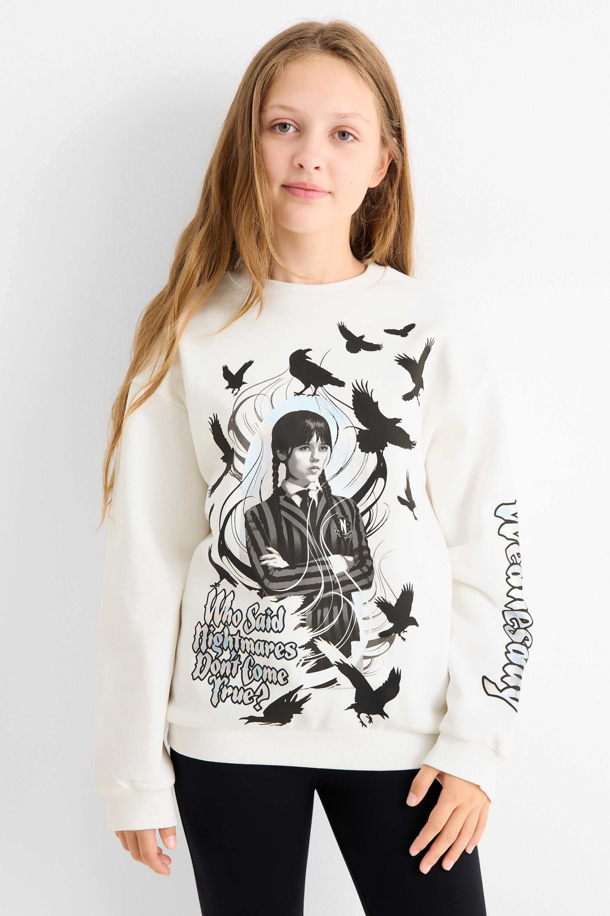 Wednesday - sweatshirt white