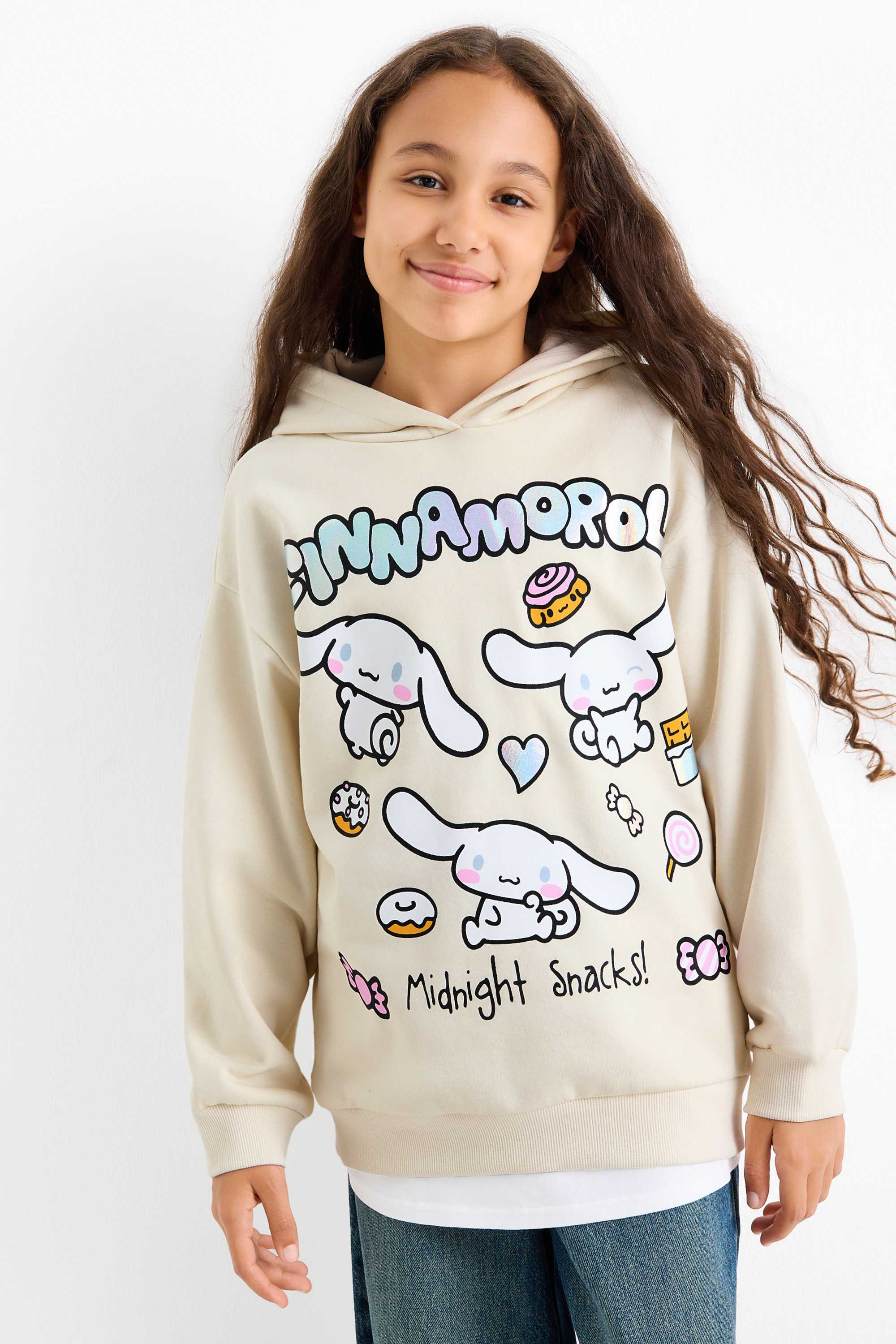 Cinnamoroll - hoodie cremewhite