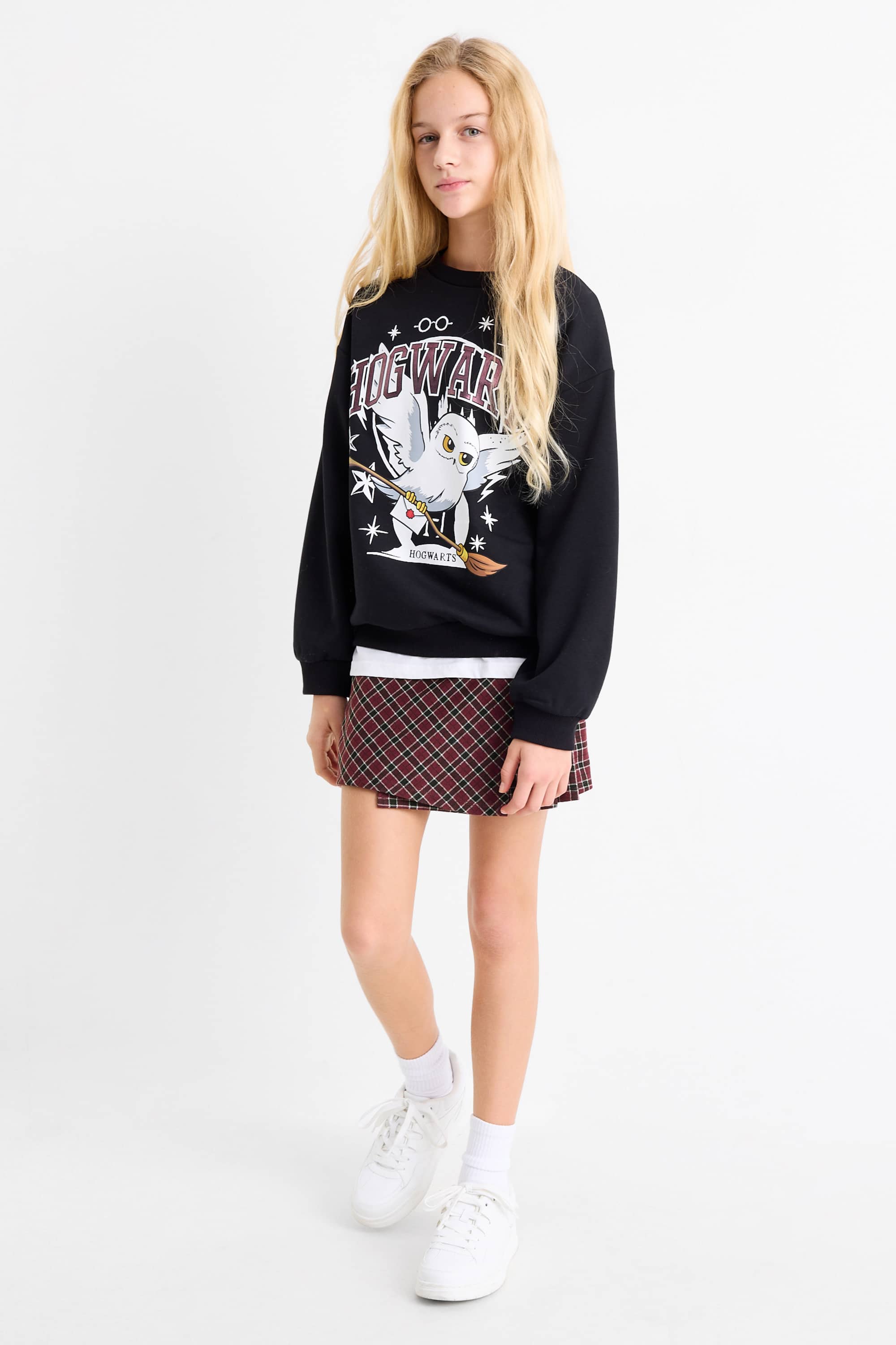 Harry Potter - set - sweatshirt and skort - 2 piece black